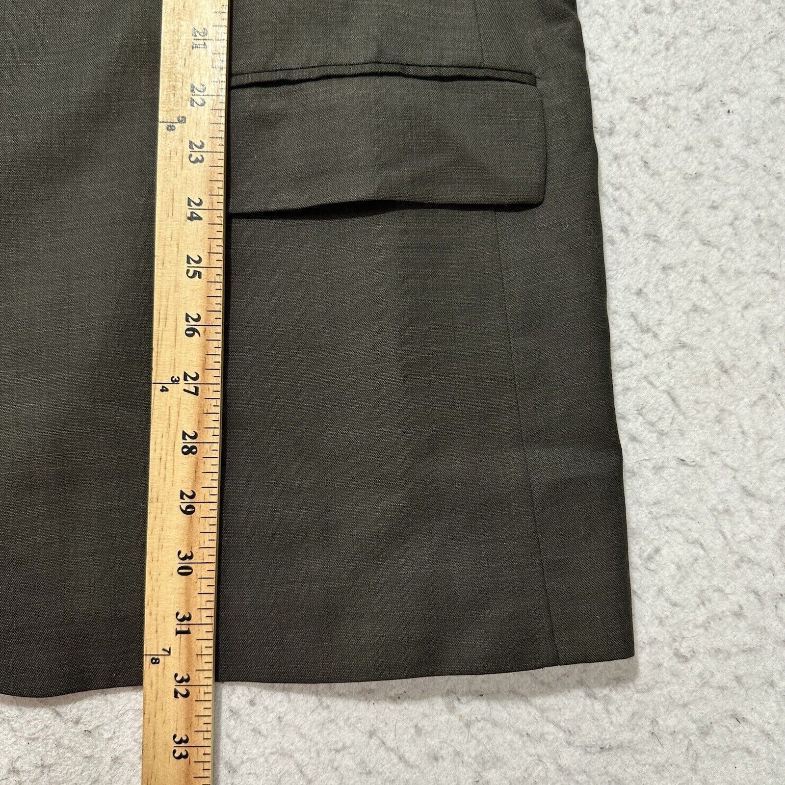 Ralph Lauren Ralph Lauren 46R Wool + Cashmere Suit Jacket Dark Brown Coat Size 46R - 12 Thumbnail