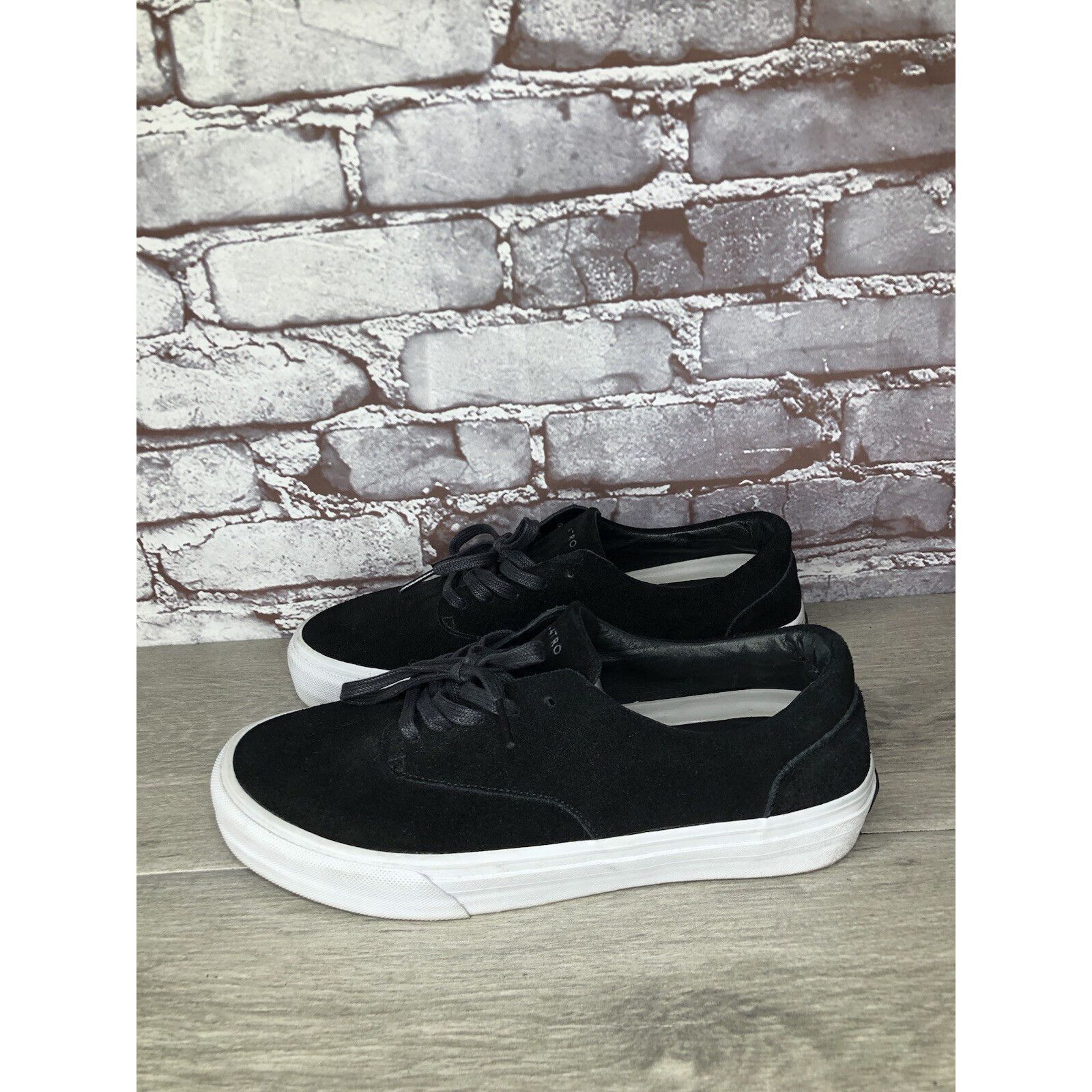 Other CU4TRO Black Suede Leather Lace Up Low Top Sneakers Shoes Wo Size US 10 / IT 40 - 19 Thumbnail