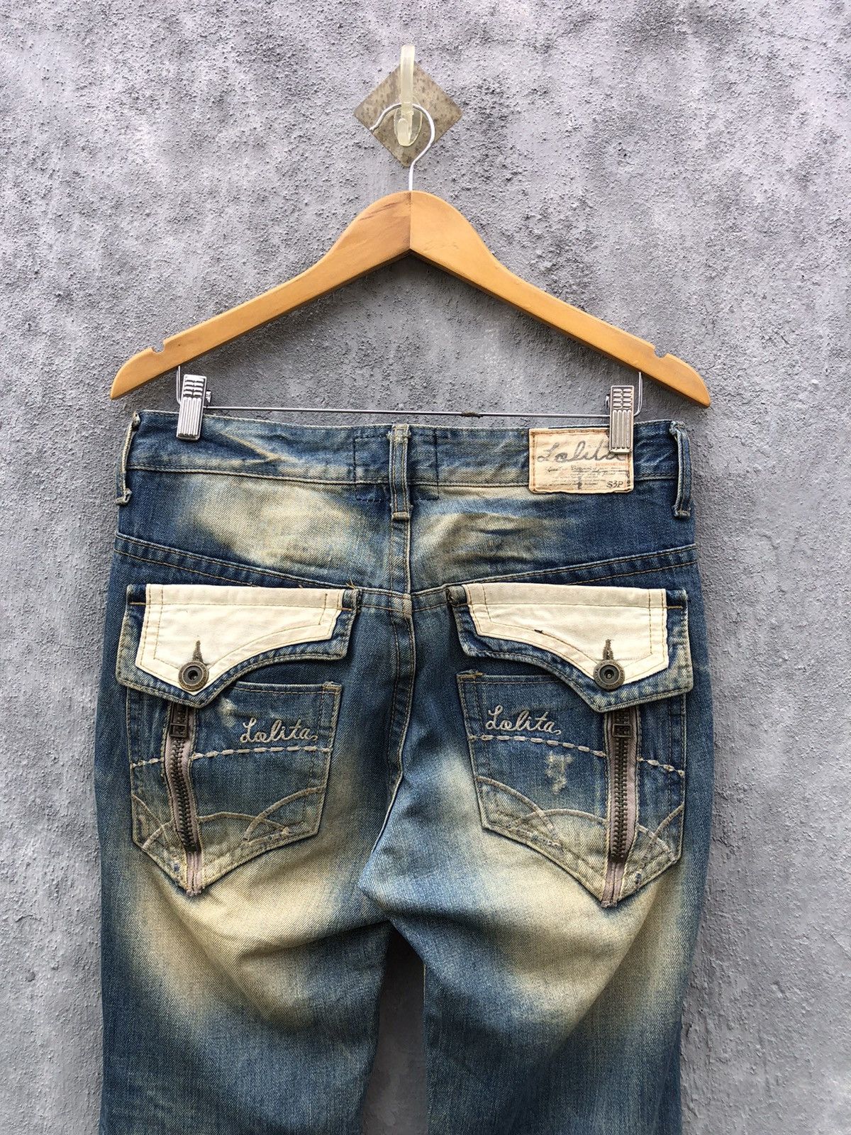 If Six Was Nine Lolita Flared Jeans Size US 31 - 10 Thumbnail