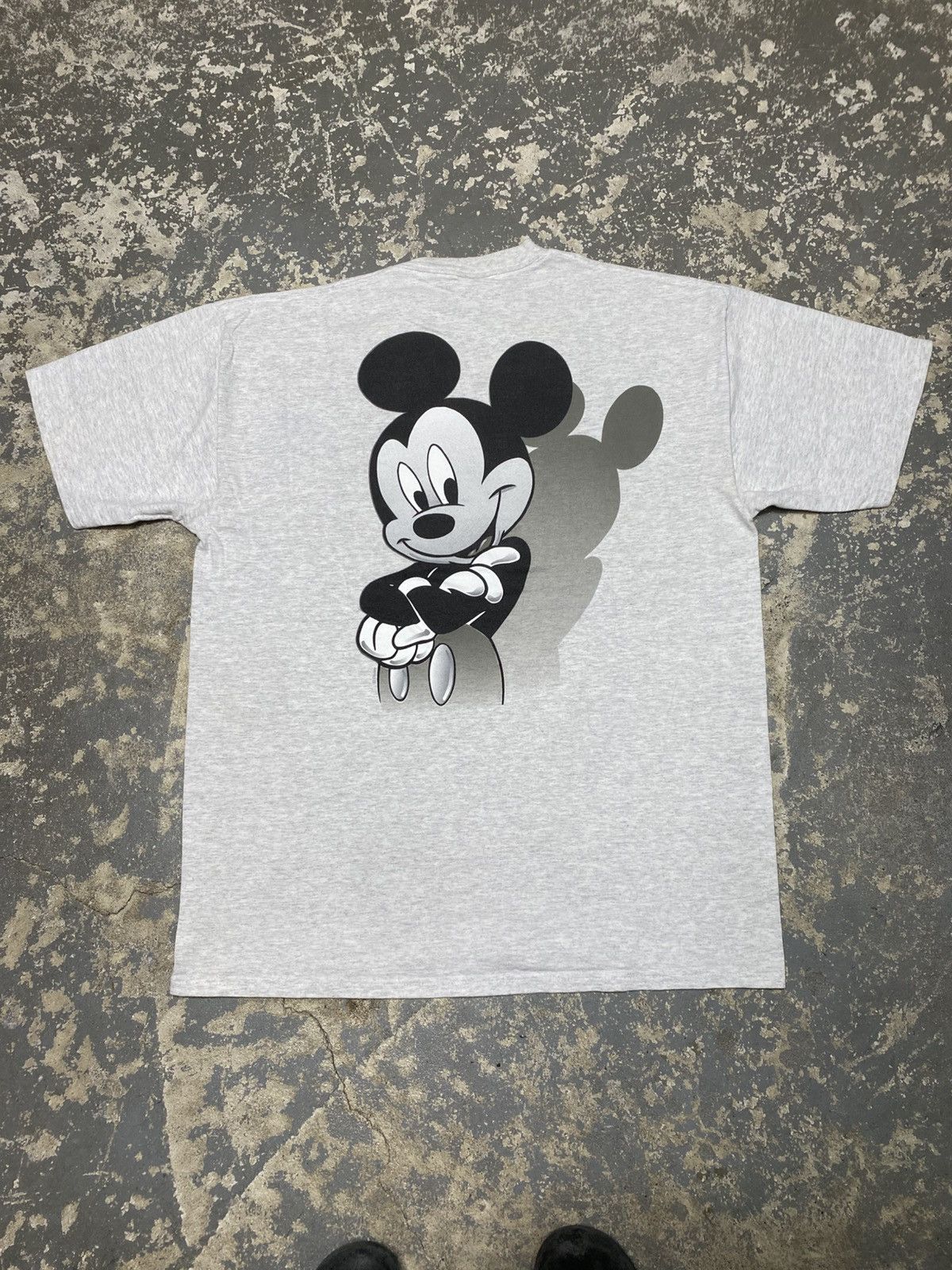 Mickey Mouse × Vintage Vintage Mickey Mouse Disney Cartoon Tshirt 90s USA Size US XL / EU 56 / 4 - 1 Thumbnail