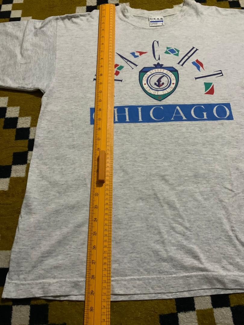 Vintage E30 Vintage YACHT CHICAGO T shirt MADE IN USA Size US L / EU 52-54 / 3 - 3 Thumbnail