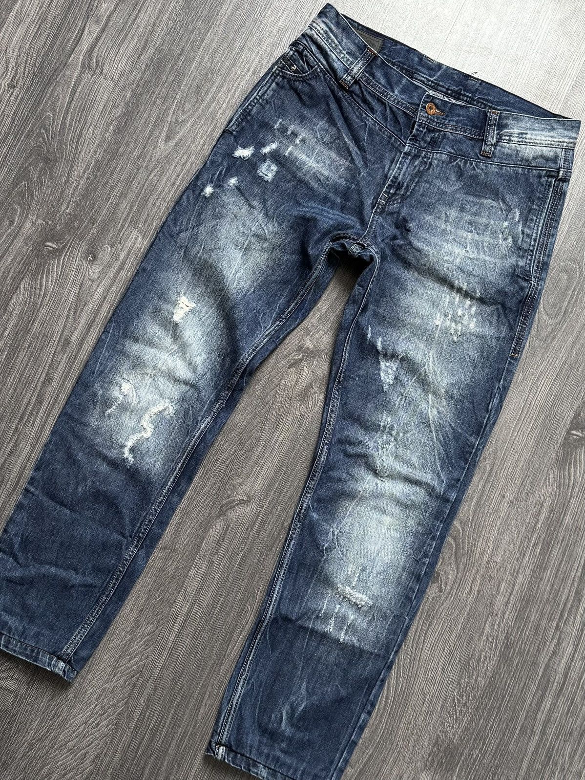 Diesel × Vintage Y2K Diesel Vintage Washed Distressed denim pants Size US 32 / EU 48 - 2 Thumbnail