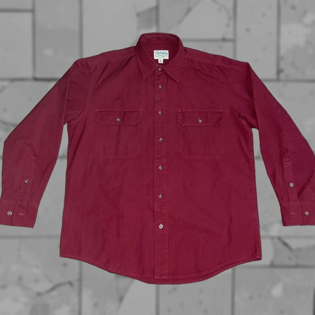 Vintage Cabela’s legendary quality Button-Down Long Sleeve Shirt Mens M Red Shirt Size US M / EU 48-50 / 2 - 1 Thumbnail