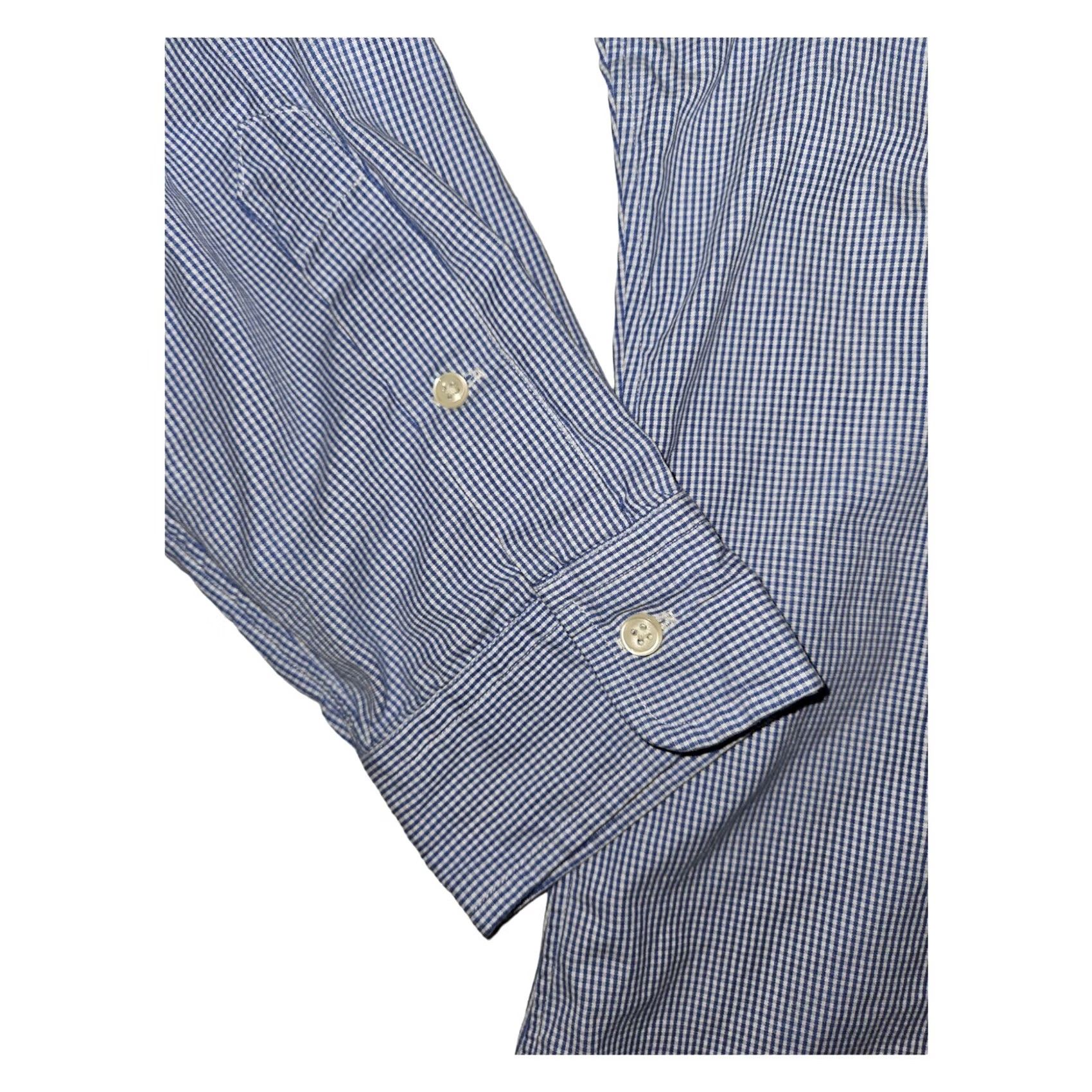 Ralph Lauren VINTAGE Ralph Lauren Shirt XL Blue Check Long Sleeve Preppy Button Down Men's Size US XL / EU 56 / 4 - 5 Thumbnail