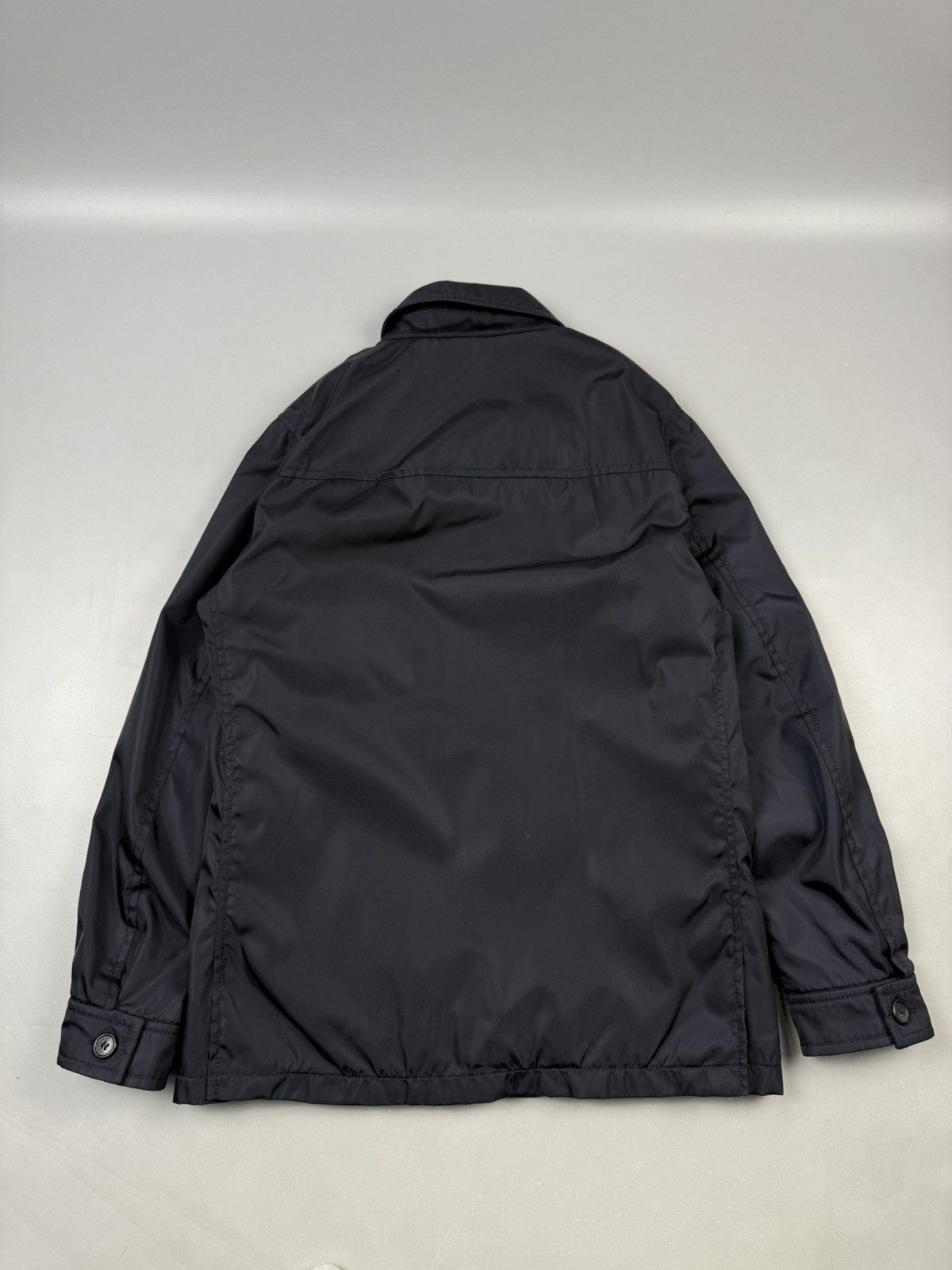 Prada Prada Vintage Navy Zip Jacket Minimal Luxury Clean Fit Size US M / EU 48-50 / 2 - 14 Thumbnail