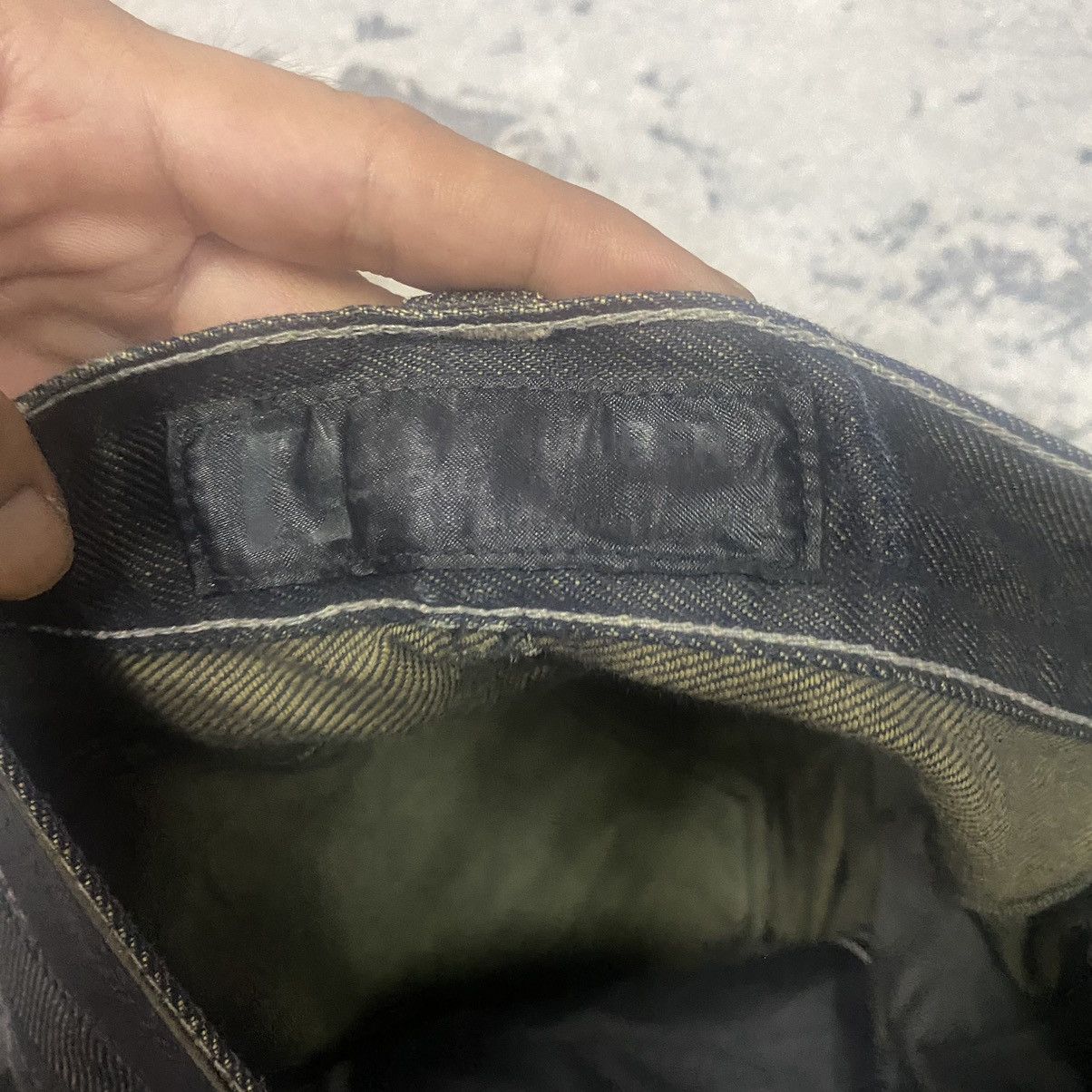 Japanese Brand Vintage Japan Back Number Black Label Mud Washed Denim Jeans Size US 32 / EU 48 - 9 Thumbnail