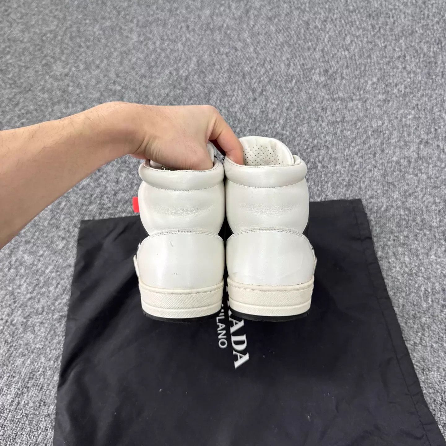 Prada Prada District Hi-Top Sneaker 43 98 New Tri Logo Size US 10 / EU 43 - 5 Thumbnail