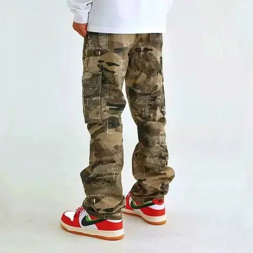 VIBE Unisex Camouflage Baggy Cargo Pant Size US 35 - 2 Thumbnail