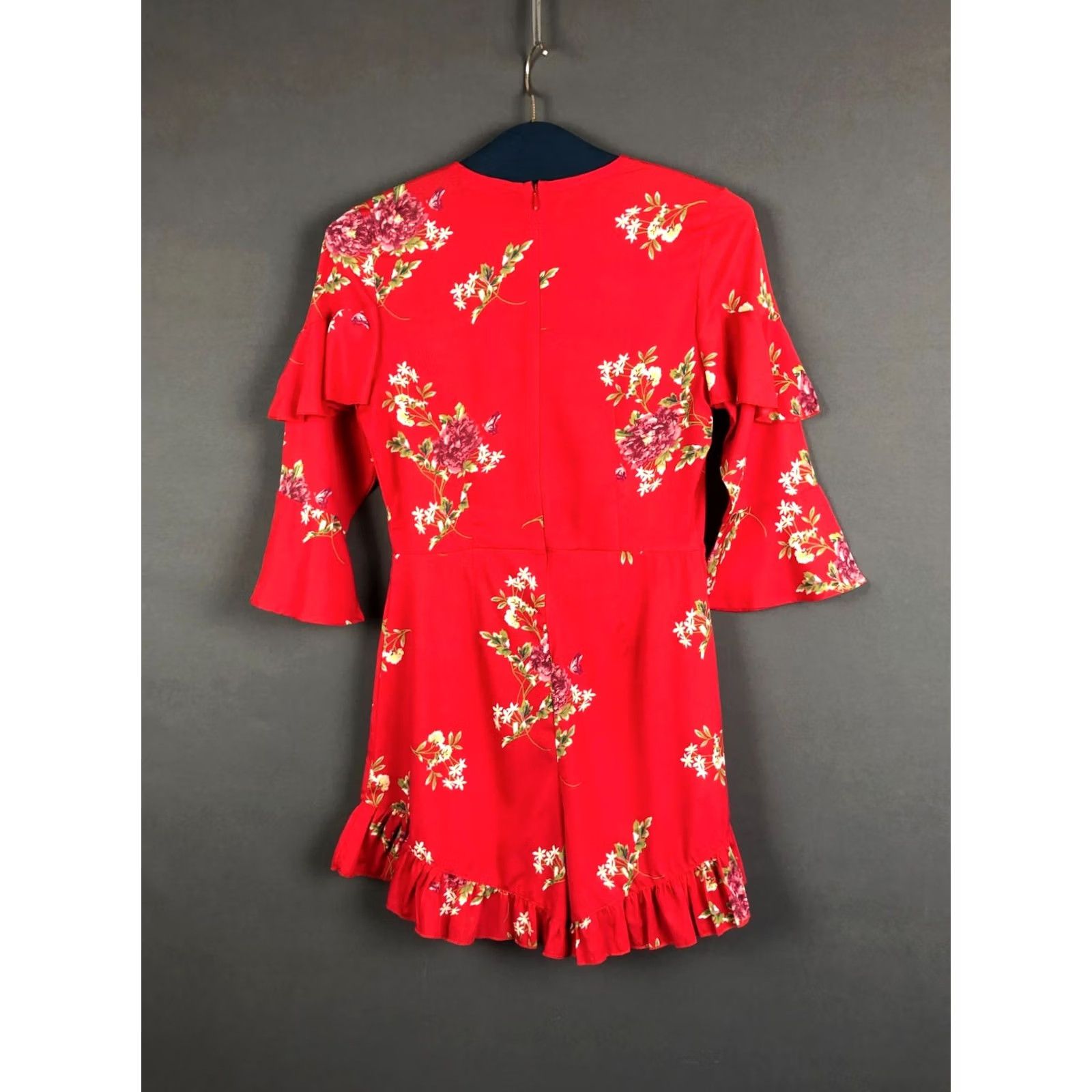 Dolce & Gabbana Dolce&Gabbana Romper Shirt Women Floral Red Viscose One-Size Summer Casual Party/Cocktail Size ONE SIZE - 2 Thumbnail