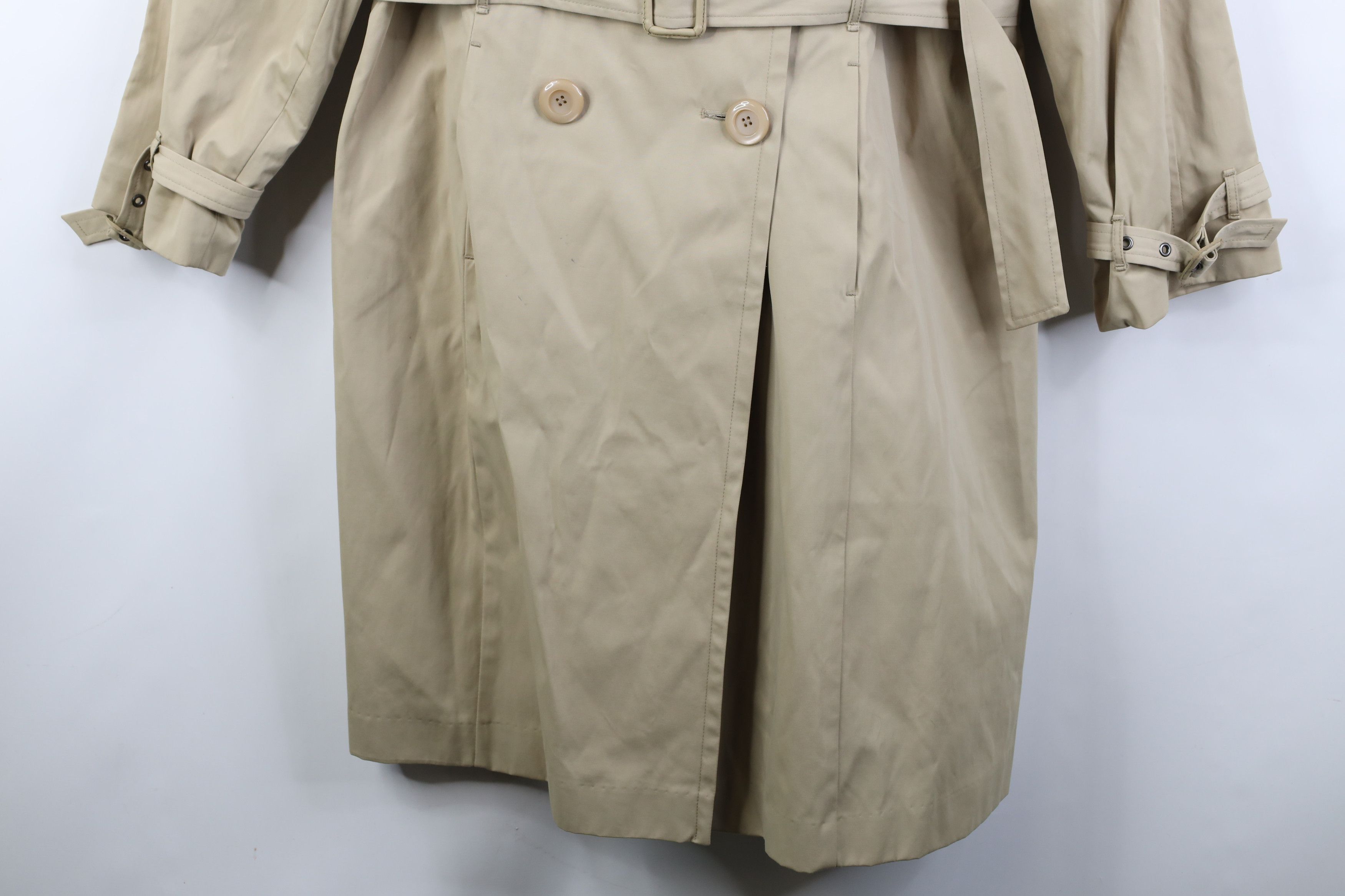 Vintage Vintage 90s Y2K Streetwear Trench Coat Rain Jacket Beige Size XL / US 12-14 / IT 48-50 - 3 Thumbnail