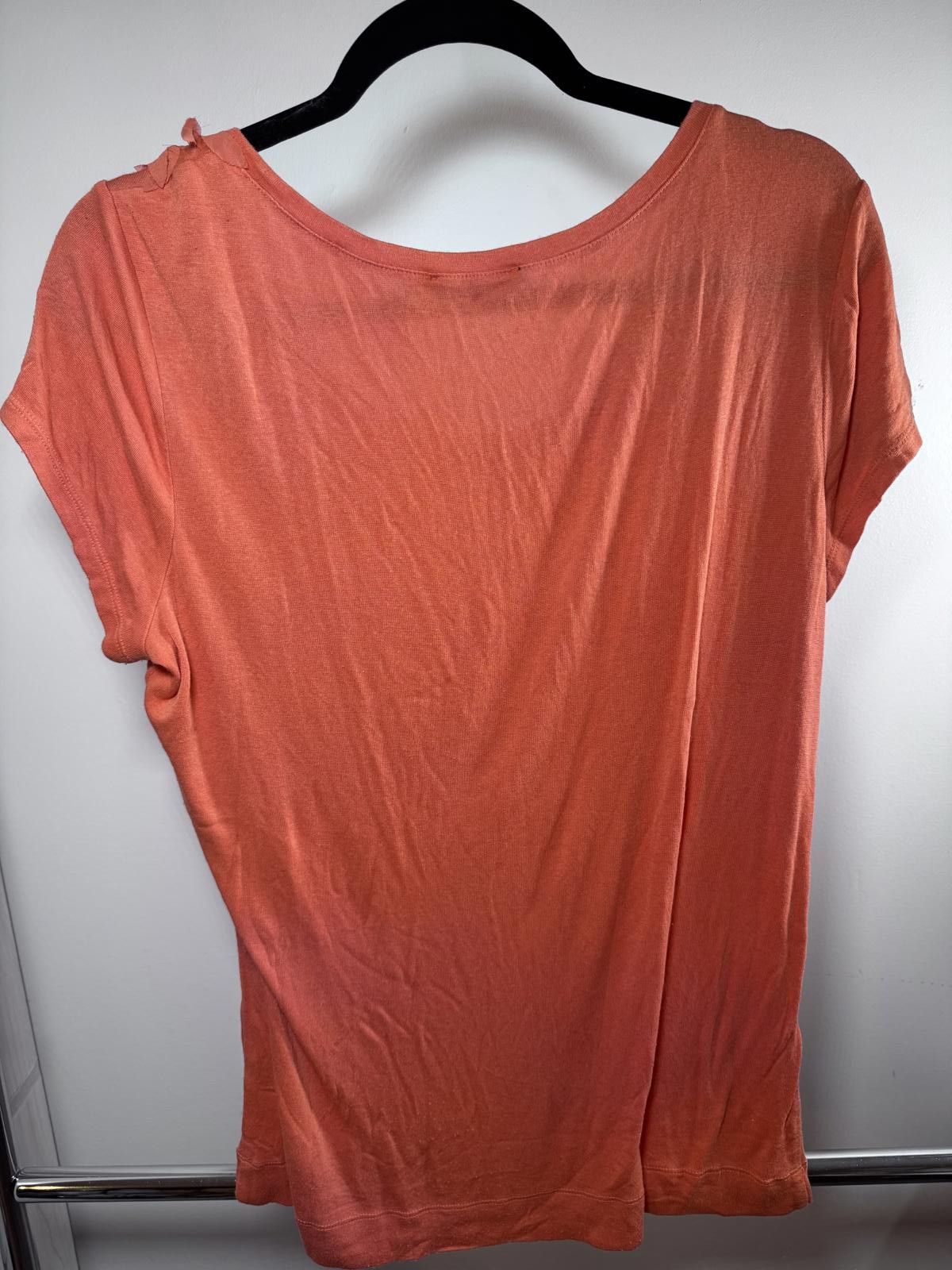 Designer Stylish Coral Top with Floral Accent by The Limited - XL Size XL / US 12-14 / IT 48-50 - 3 Thumbnail