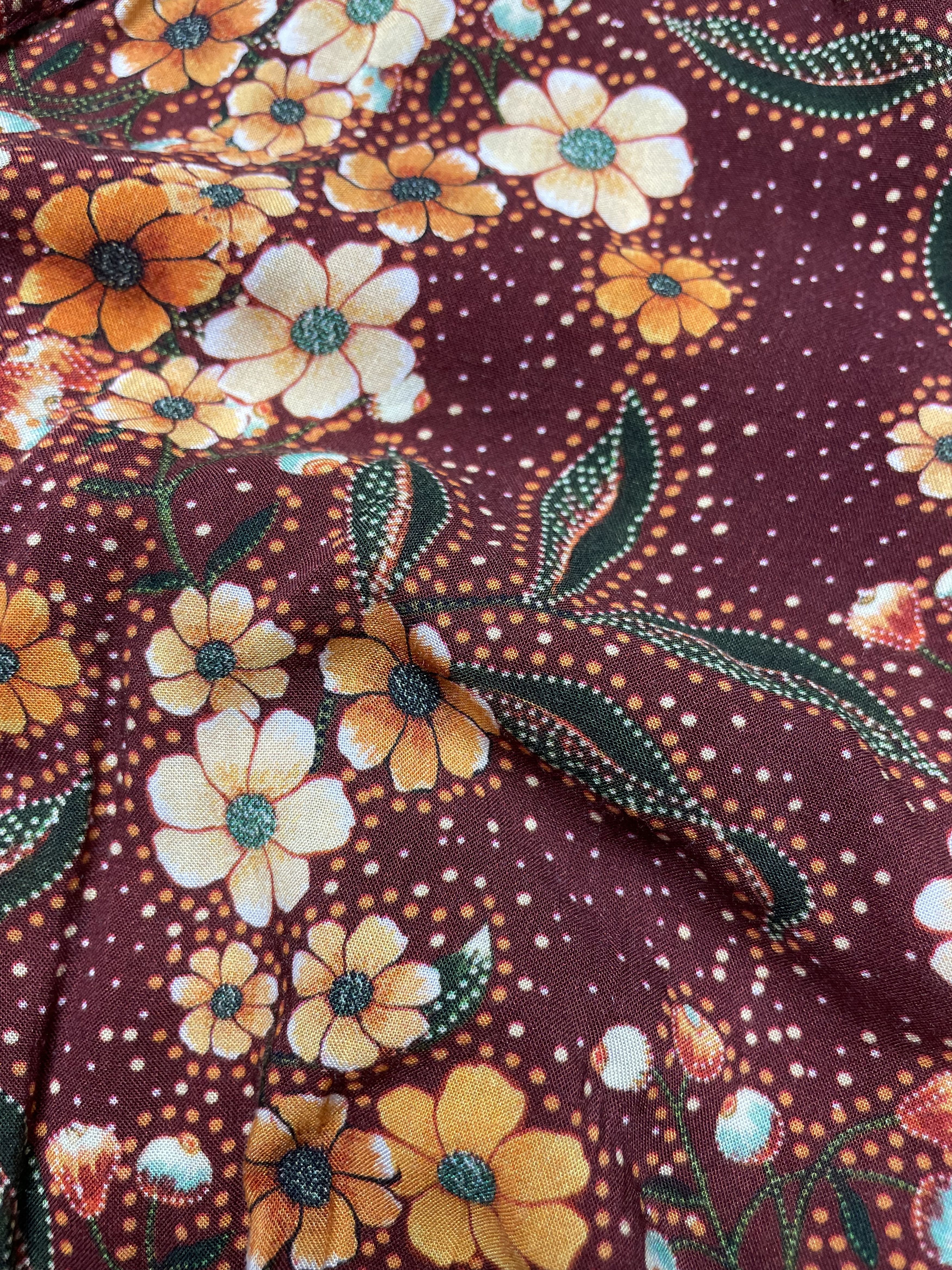 Farm Rio Farm Rio Anthropologie Striped Floral Wrap Dress L Size L / US 10 / IT 46 - 7 Thumbnail