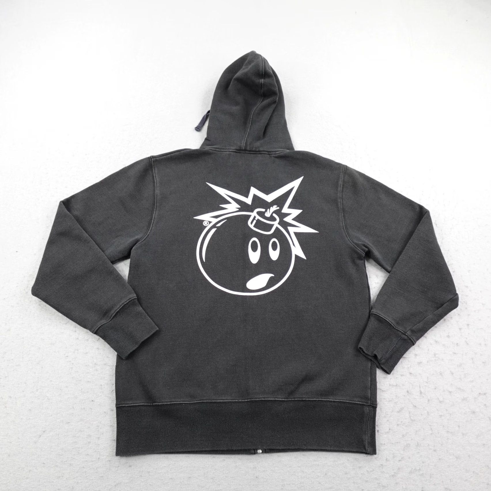 The Hundreds The Hundreds Hoodie Mens S Black White Adam Bomb Full Zip Up Sweatshirt Size US S / EU 44-46 / 1 - 5 Thumbnail
