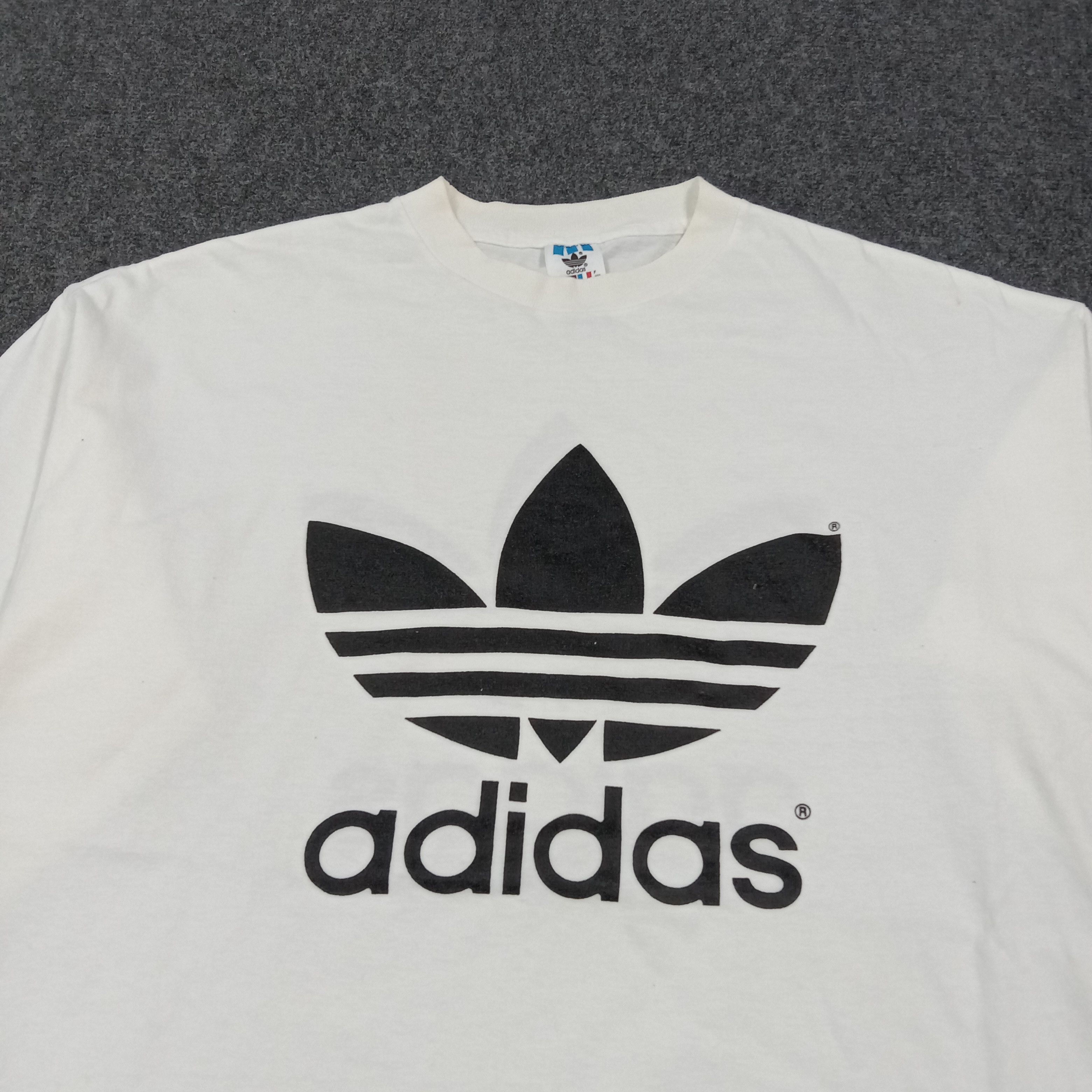 Adidas 90's Adidas Trefoil Made in USA Tshirt C285N75 Size US XL / EU 56 / 4 - 2 Thumbnail