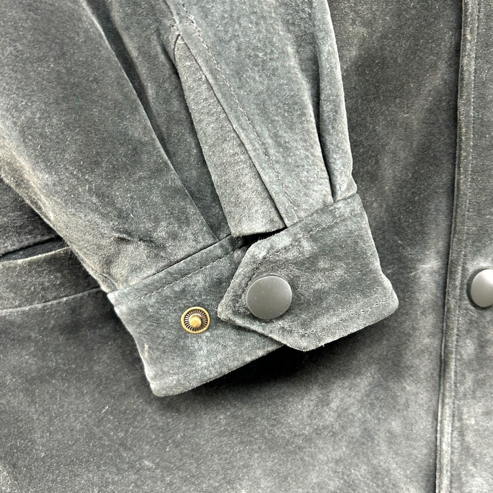 Vintage VINTAGE Junction West Jacket Mens L Black Genuine Leather Suede Lined Chore 90s Size US L / EU 52-54 / 3 - 5 Thumbnail