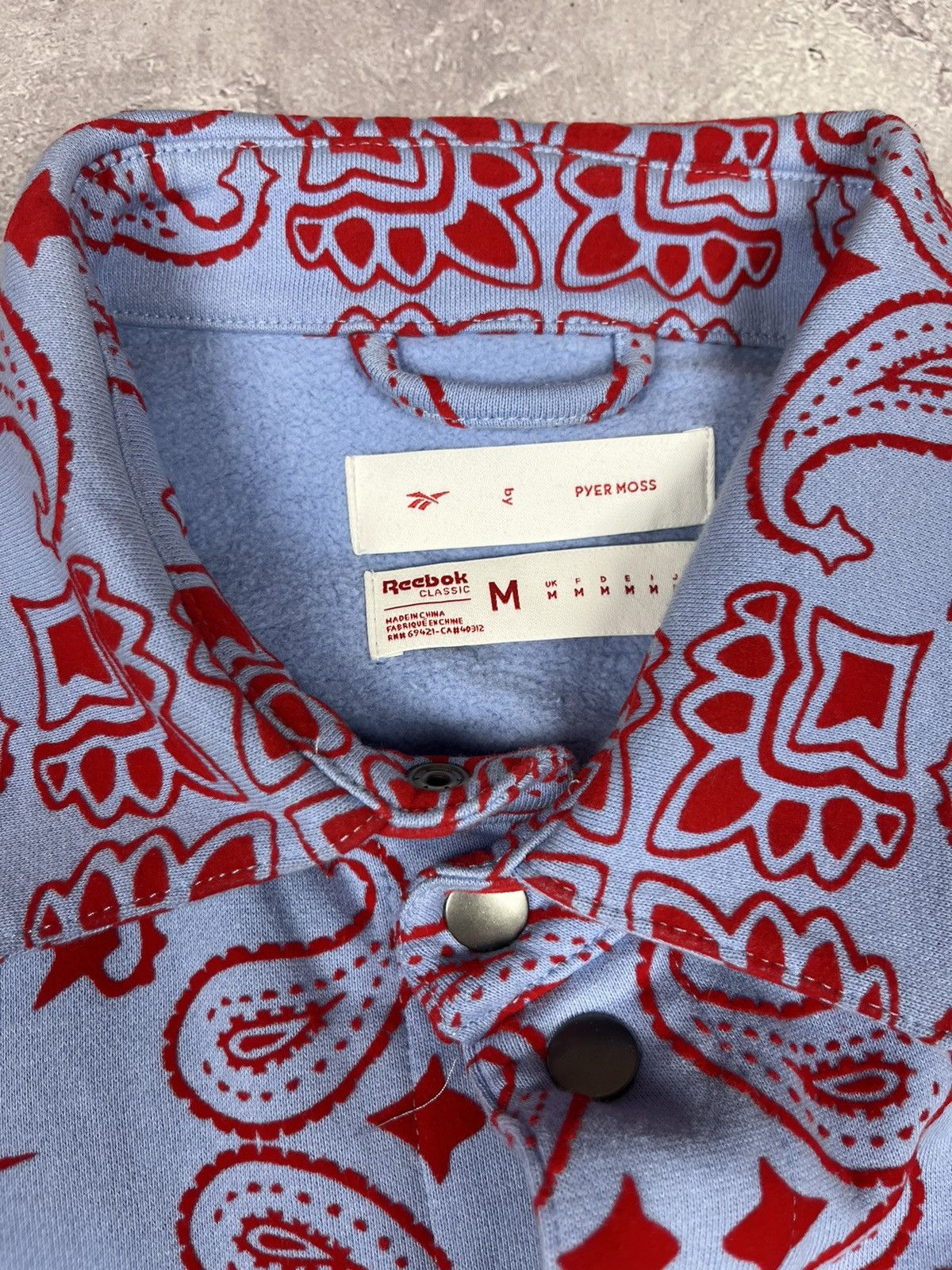 Pyer Moss × Reebok Pyer Moss Reebok Galaxy Jacket Blue/Red Size M Size US M / EU 48-50 / 2 - 6 Thumbnail