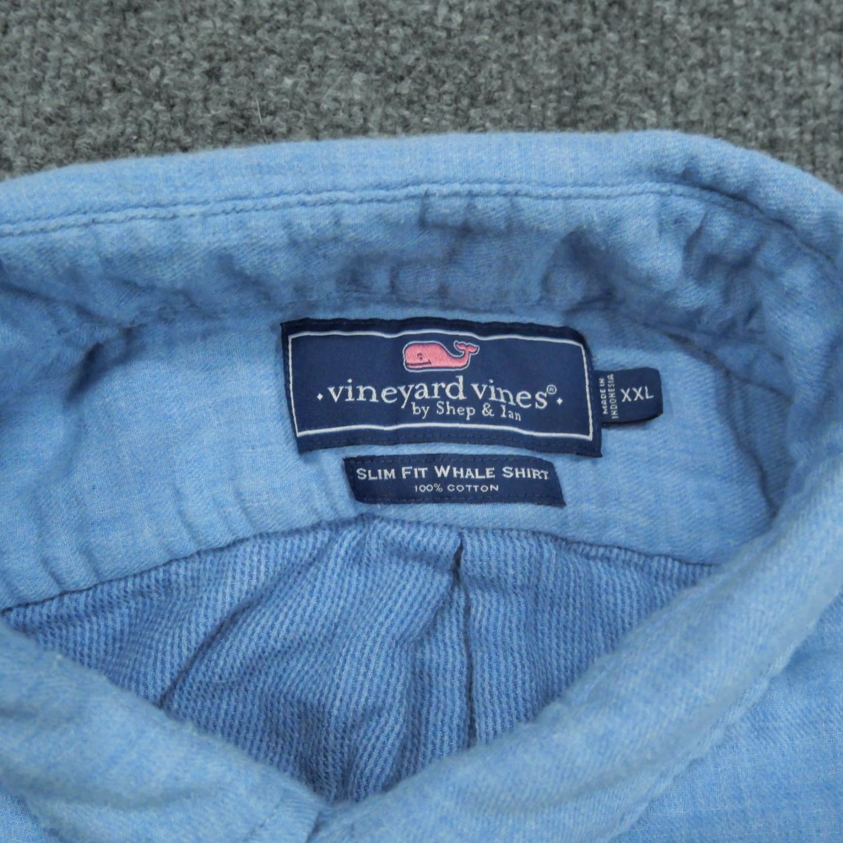 Vineyard Vines Vineyard Vines Shirt Mens 2XL Blue Button Long Sleeve Slim Fit Whale Collared Button-Up Knit Cotton Classic Preppy Mens Size US XXL / EU 58 / 5 - 5 Thumbnail