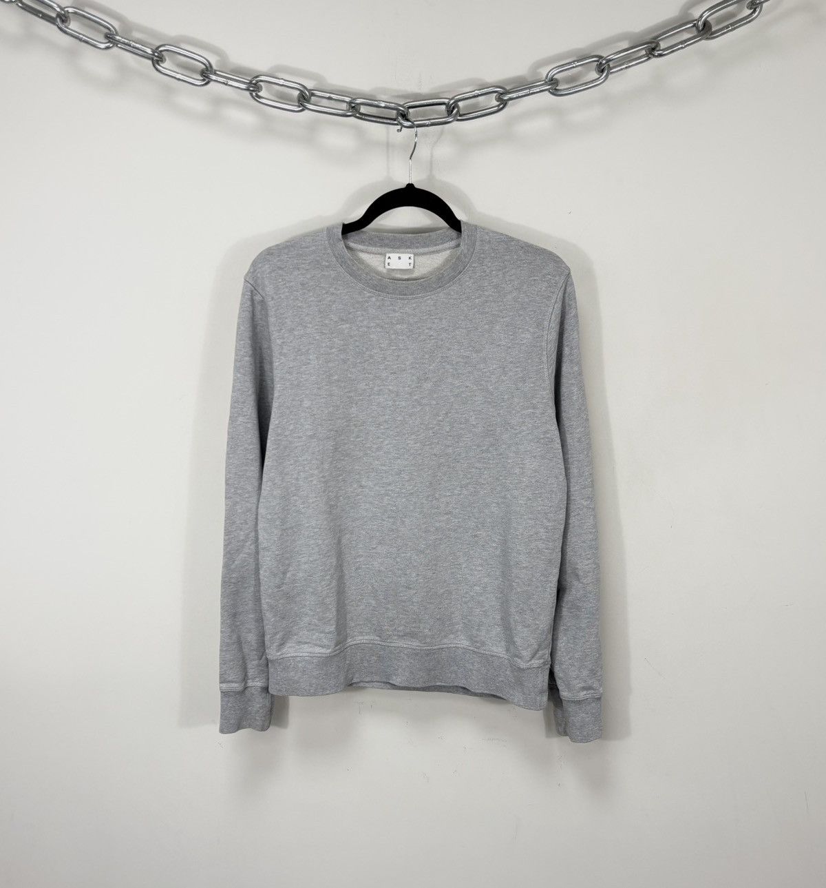Asket Asket Men’s Gray Classic Basic Sweatshirt Pullover Size US S / EU 44-46 / 1 - 1 Thumbnail