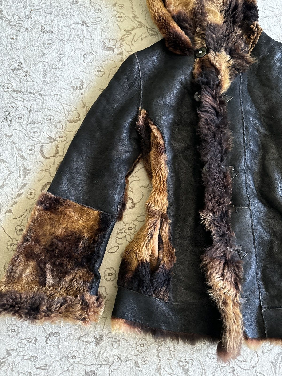 Japanese Brand Vintage Faux Fur Leather Hooded Coat Jacket LGB Ifsixwasnine Size M / US 6-8 / IT 42-44 - 3 Thumbnail