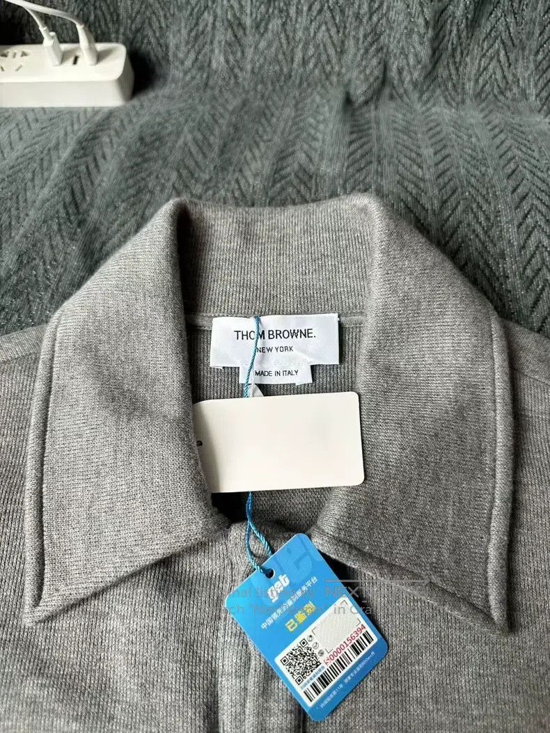 Thom Browne Thom Browne Grey Knit Shirt Jacket Size US M / EU 48-50 / 2 - 3 Thumbnail