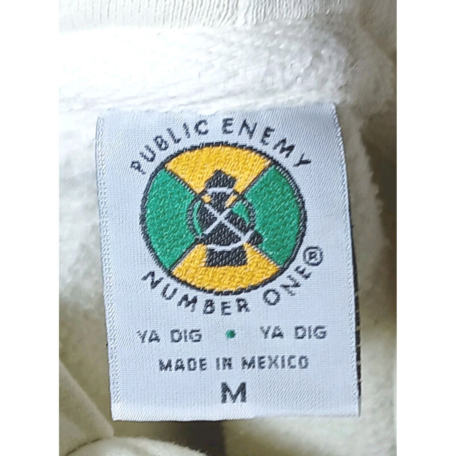 Cross Colours Cross Colours Public Enemy Hoodie Mens Medium Cream Fight th Size US M / EU 48-50 / 2 - 20 Thumbnail