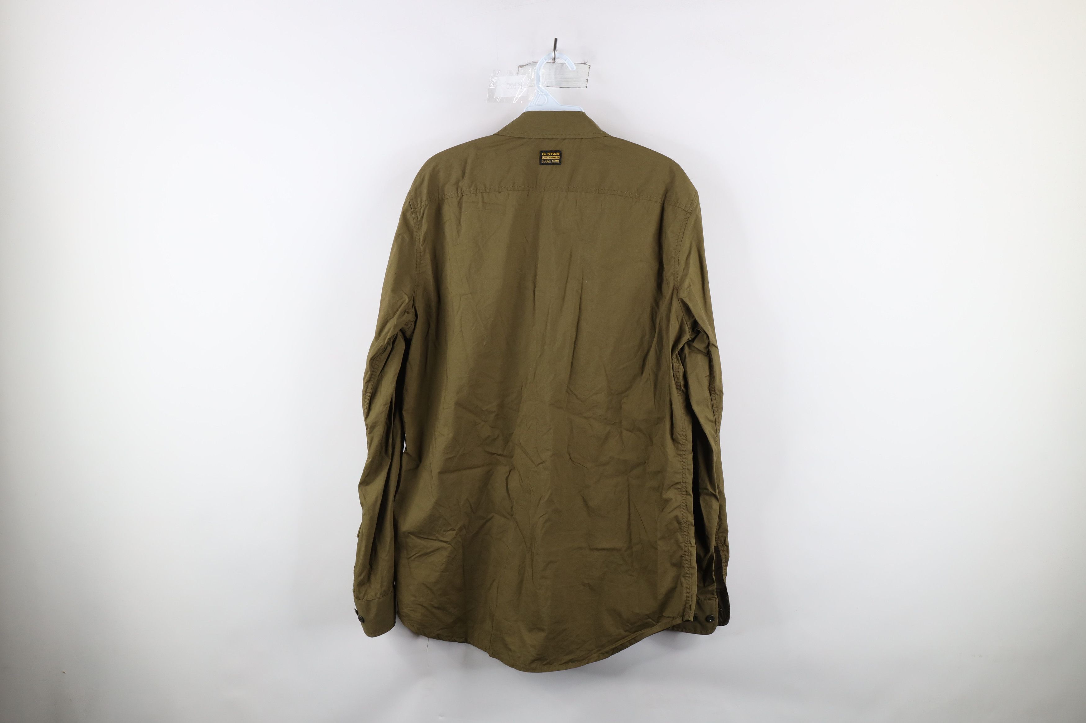Vintage G Star Raw Spell Out Military Style Collared Button Shirt Size US L / EU 52-54 / 3 - 10 Thumbnail