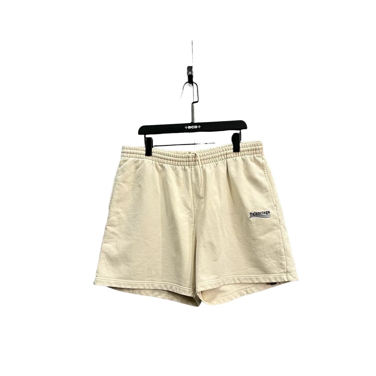 Balenciaga Balenciaga Political Logo Sweat Shorts M Size US 32 / EU 48 - 1 Thumbnail
