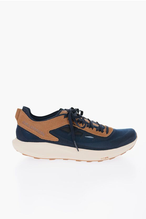 image of Salomon Og1Mm0524 Mesh Pulsar Sneakers In Brown/blue, Men's (Size 10)