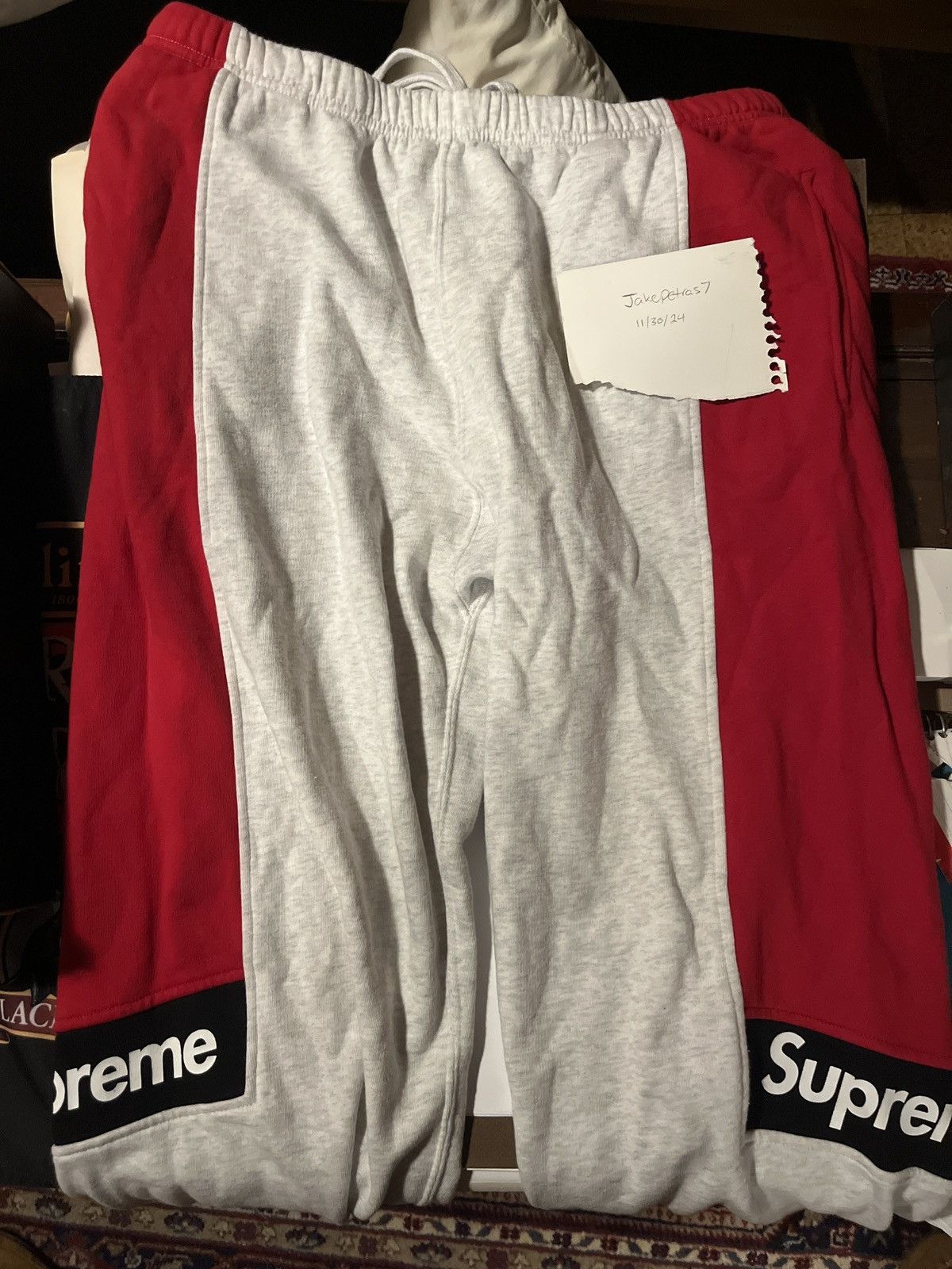 Supreme Color Blocked Sweatpant | Grailed 