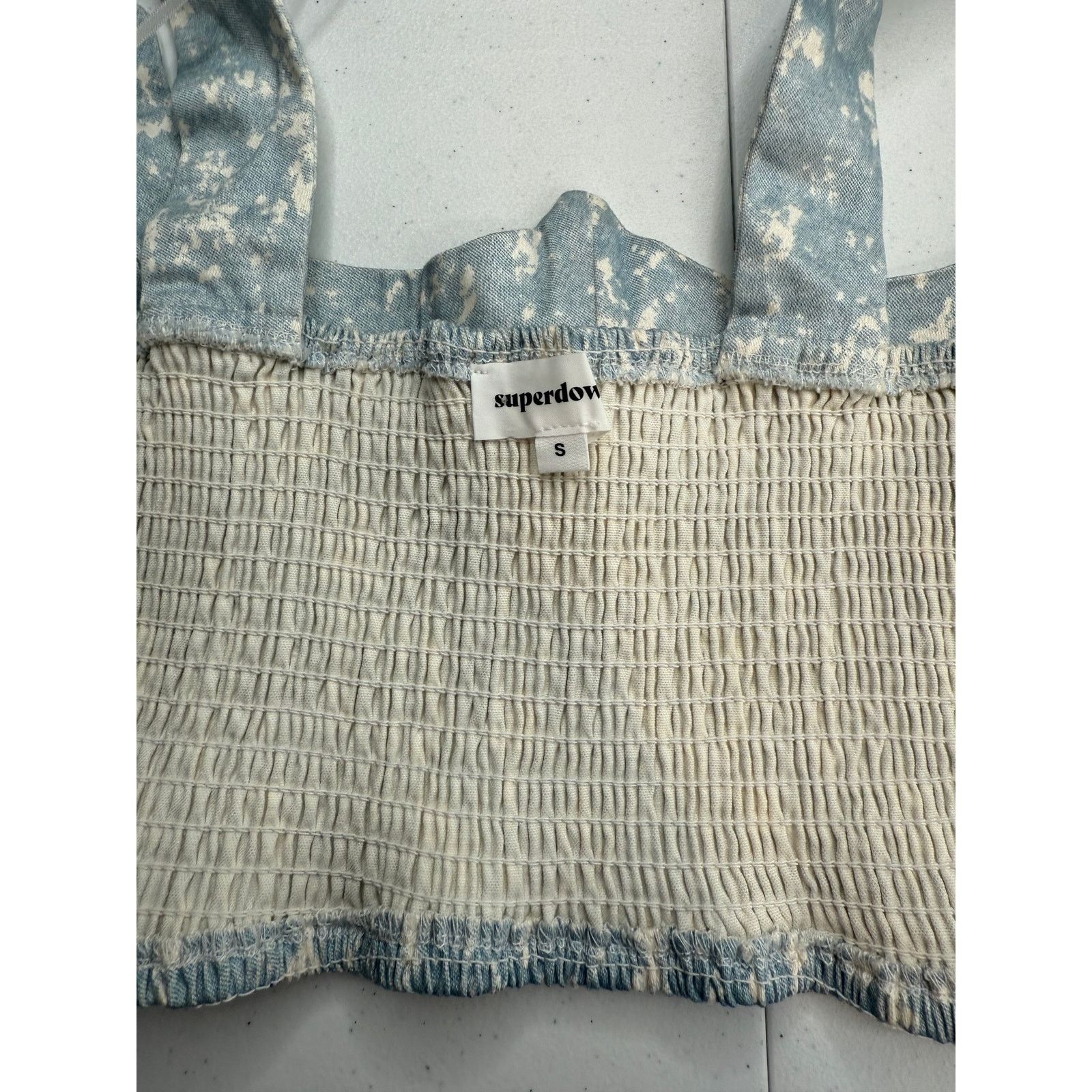 superdown Superdown Women's Bustier Top Sweetheart Neckline Tie-Dye Size S / US 4 / IT 40 - 5 Thumbnail
