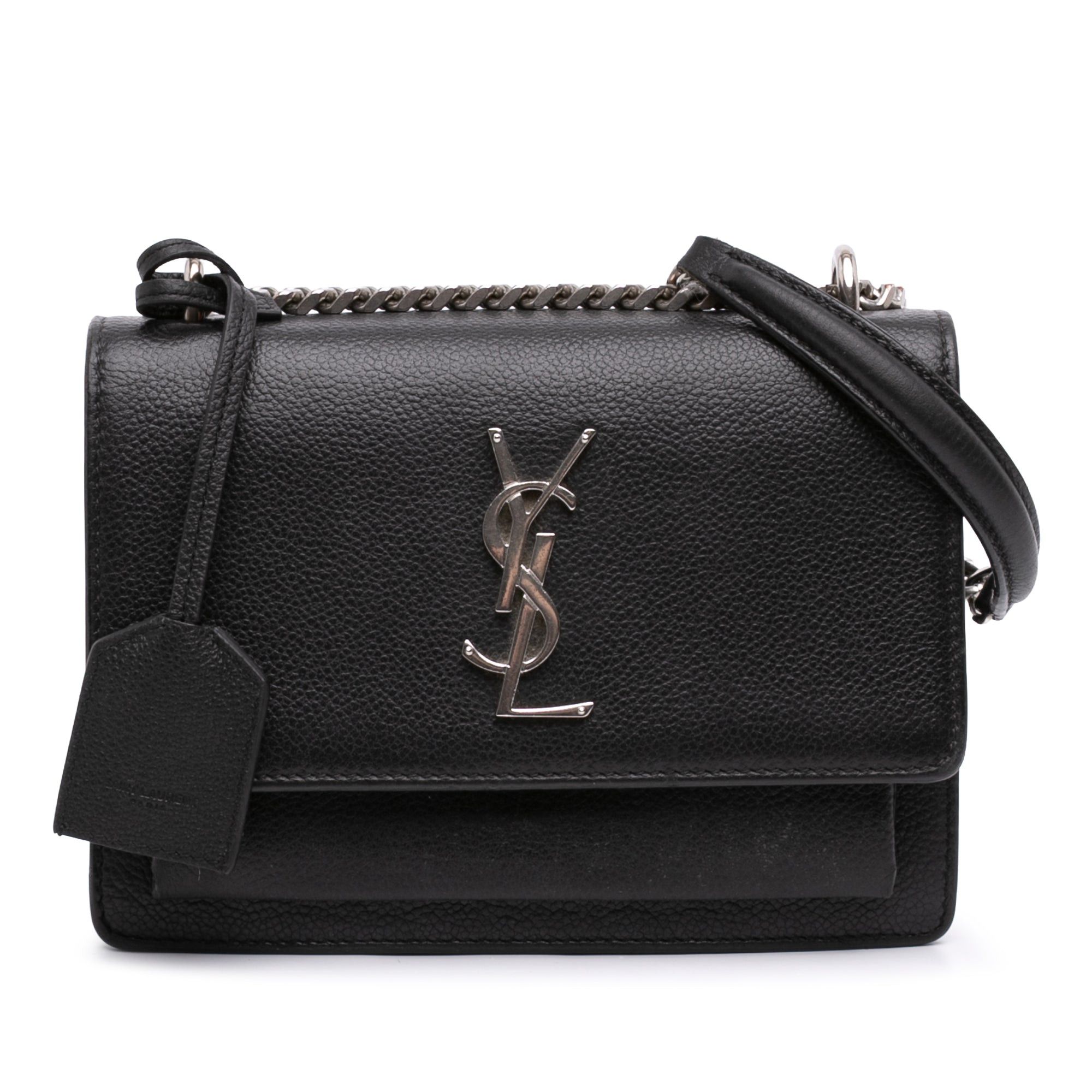 Saint Laurent Paris Grained Calfskin Monogram Sunset Crossbody Size ONE SIZE - 1 Thumbnail