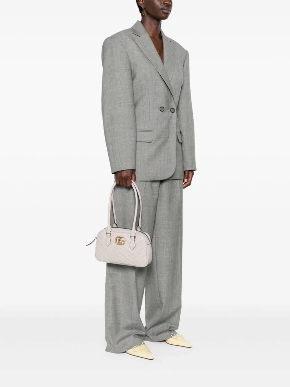 Gucci o1la5ras0526 Size: OS / Small GG Marmont Shoulder Bag Grey Size ONE SIZE - 2 Thumbnail