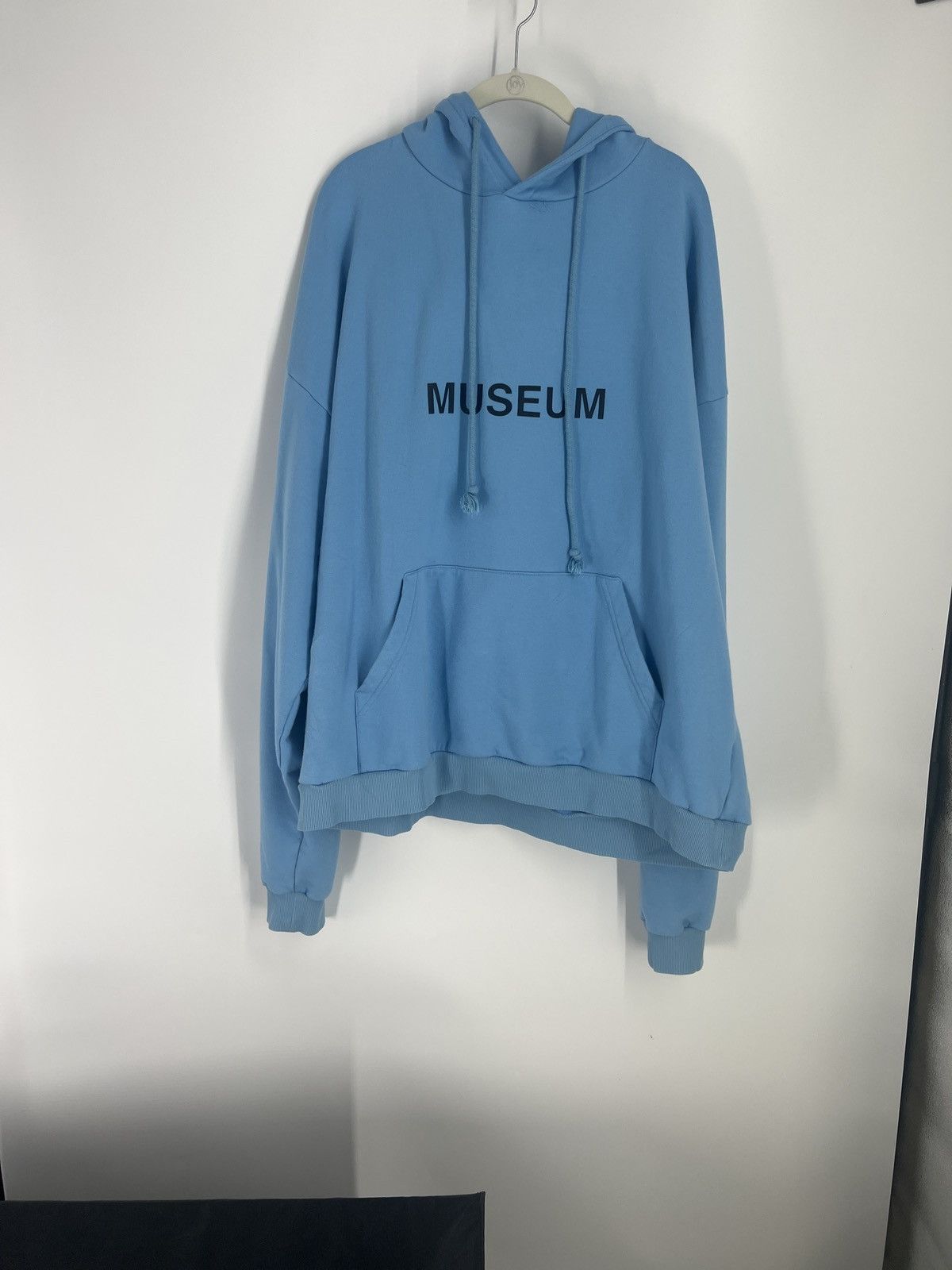 image of Hood By Air Museum Hoodie in Blue, Men's (Size Medium)