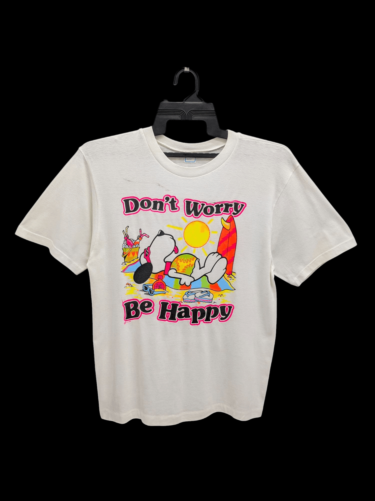 Peanuts Vintage 1989 Peanuts Dont Worry Be Happy Tshirt Size US M / EU 48-50 / 2 - 1 Thumbnail