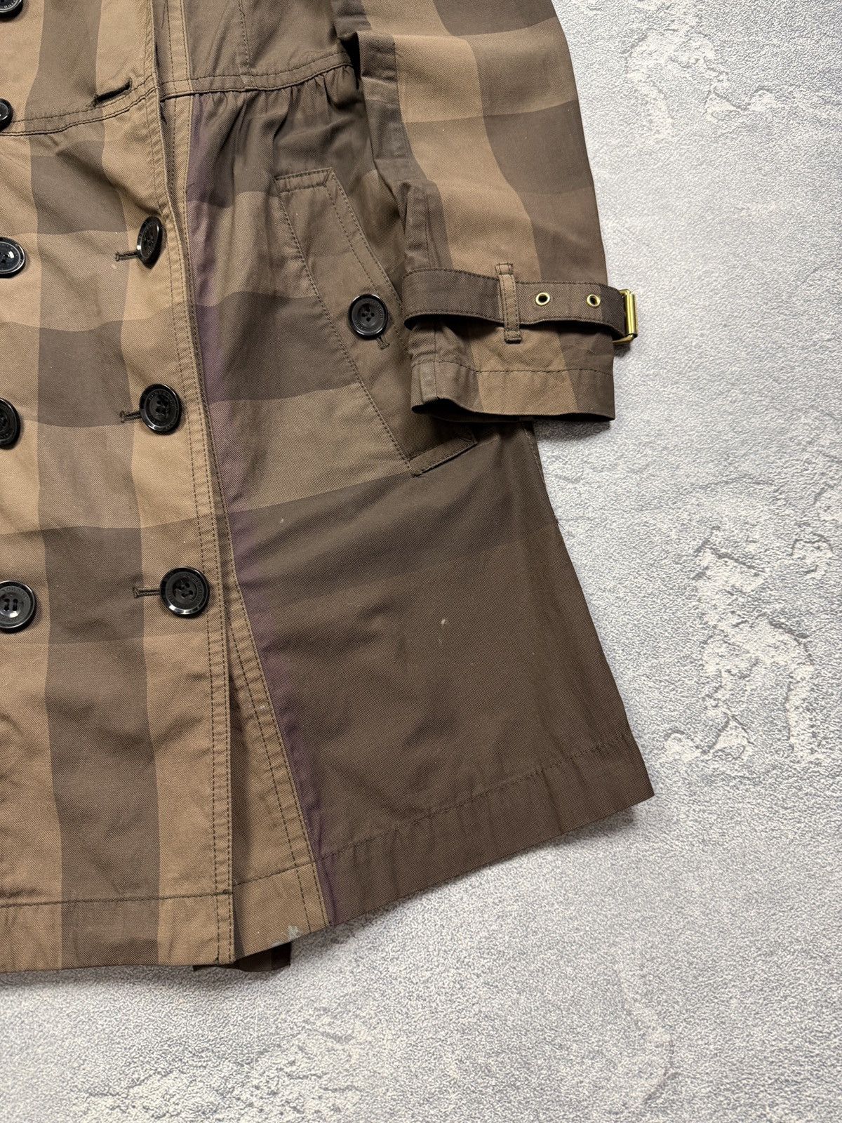 Burberry Burberry Brit Monogram Nova CheckWomans Trench Coat Size XS / US 0-2 / IT 36-38 - 4 Thumbnail