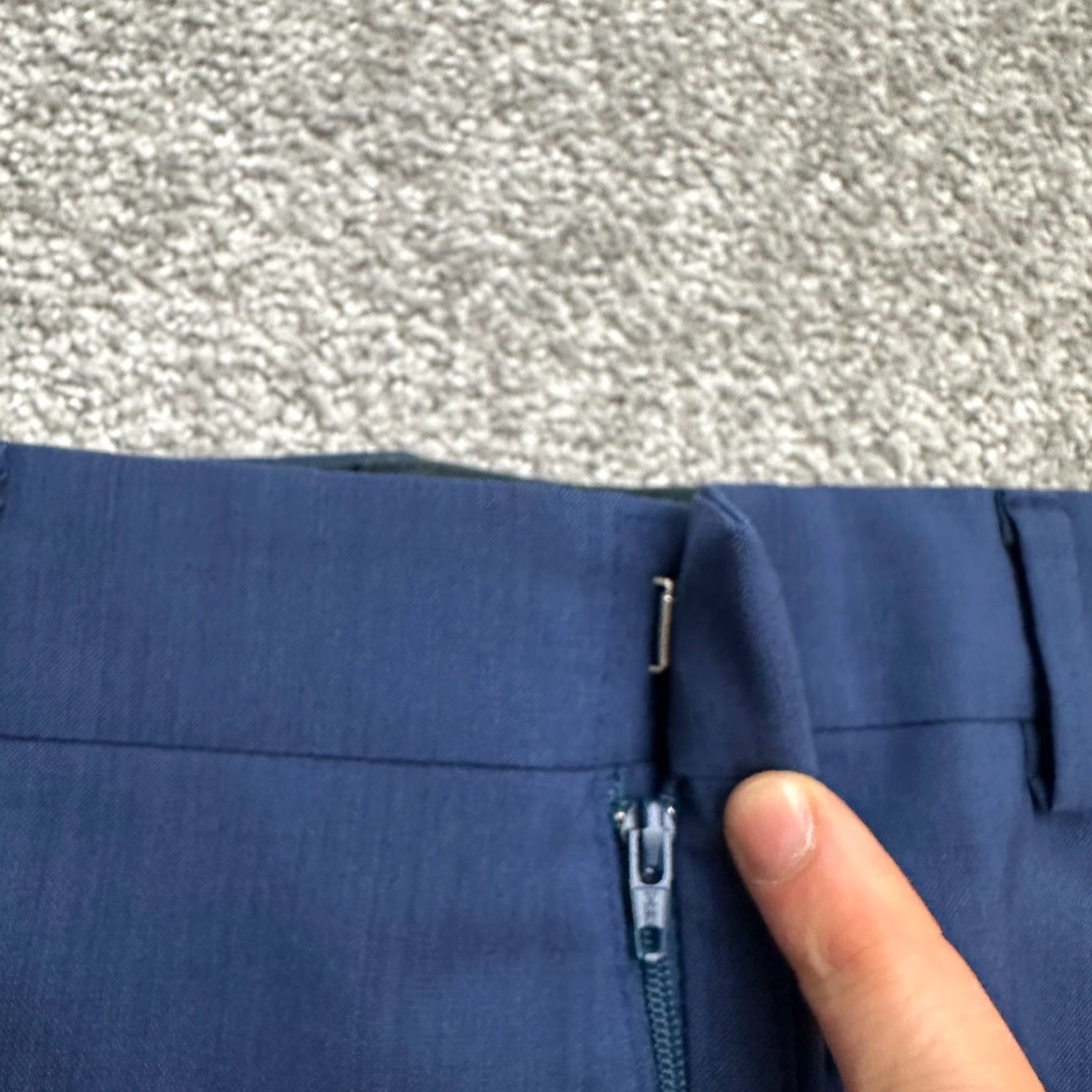Bonobos Bonobos Dress Pants Mens 36x30 Athletic Blue Flat Front Wool Spandex Workwear Regular Straight Pants Size US 36 / EU 52 - 5 Thumbnail
