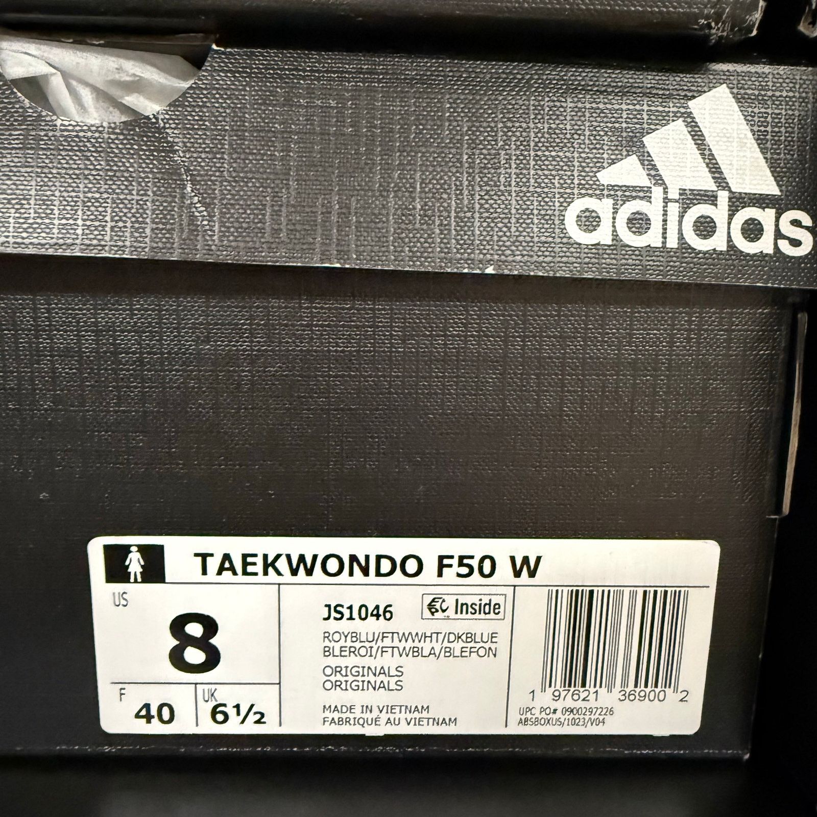 Adidas ADIDAS WOMEN'S 8 F50 TAEKWONDO BLUE WHITE PATENT LEATHER Size US 8 / IT 38 - 7 Thumbnail