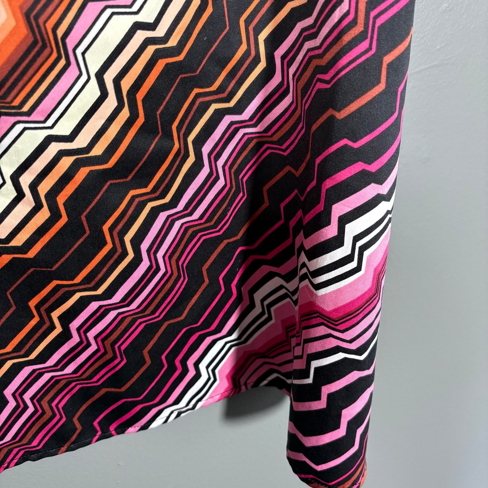 Other Fashion Bug Bright Pink & Black Y2K Funky Print Bold Top Size XL / US 12-14 / IT 48-50 - 4 Thumbnail