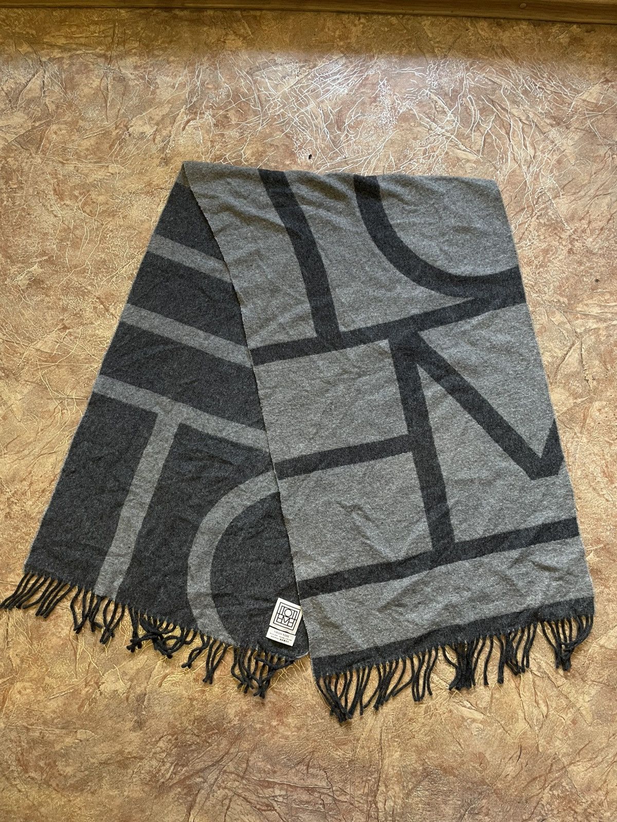 Toteme Toteme monogram virgin wool scarf Size ONE SIZE - 1 Thumbnail
