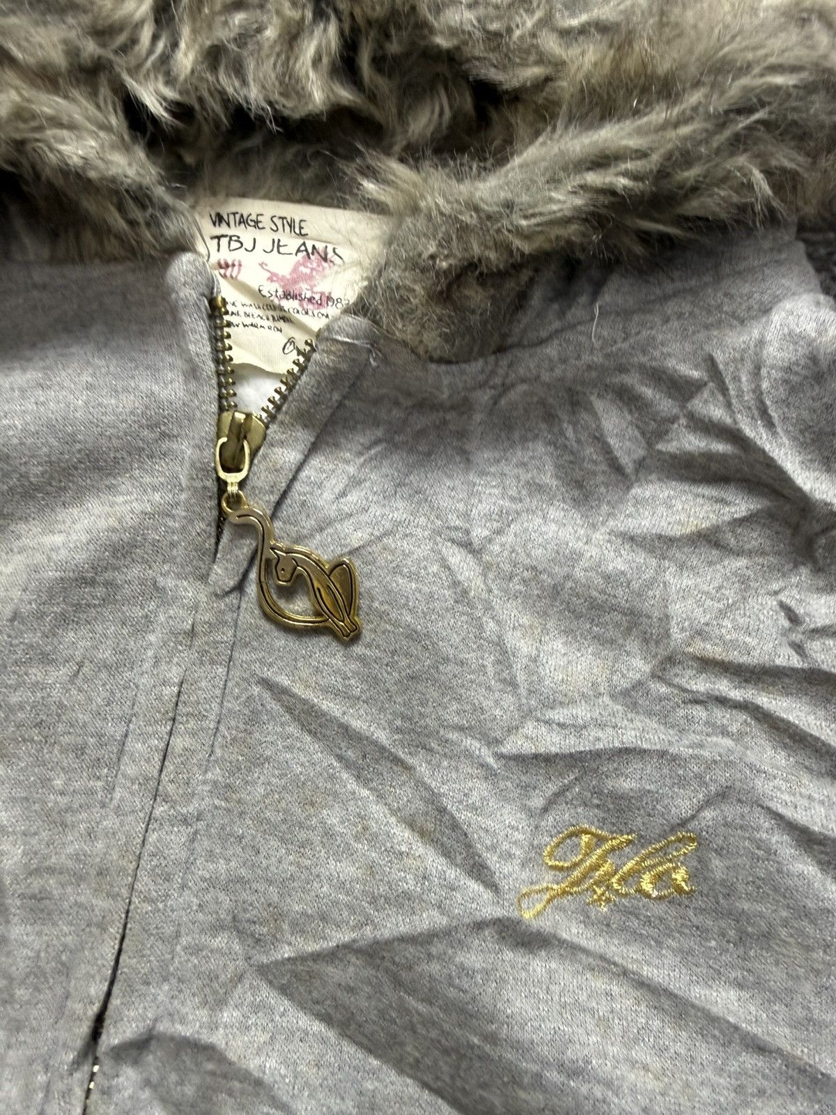 5351 POUR LES HOMMES Vintage style tbj jeans fur hoodie Size US S / EU 44-46 / 1 - 4 Thumbnail