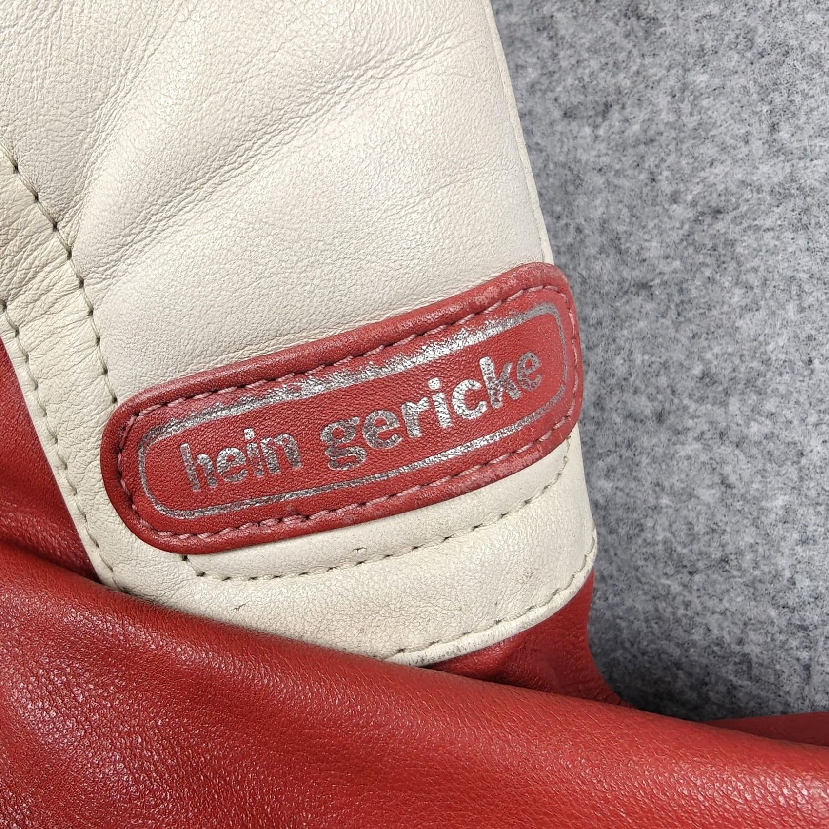 Shein Alternative title: Vintage Hein Gericke Jacket - Womens 40 Red White Leather Motorcycle Zip Size S / US 4 / IT 40 - 5 Thumbnail