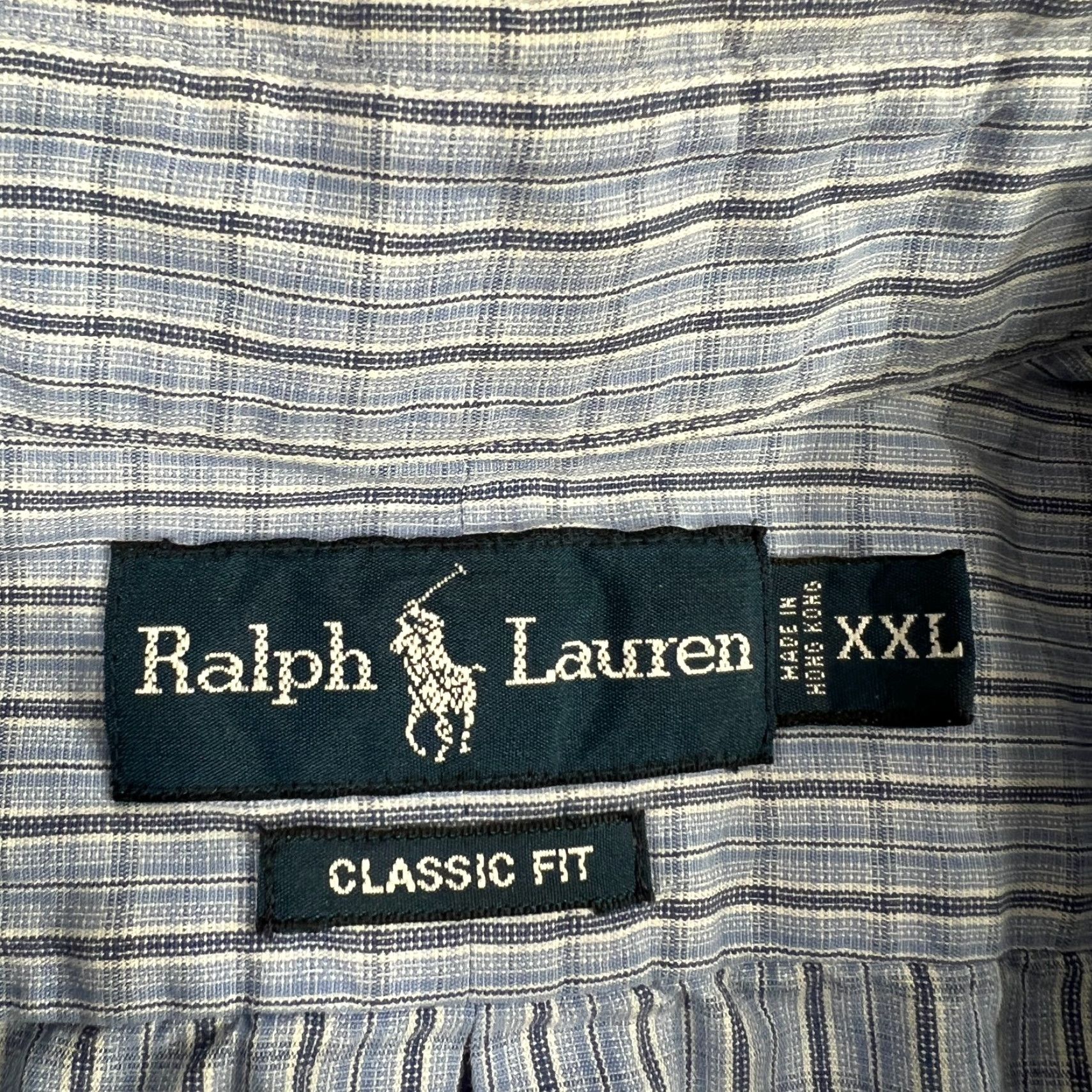 Ralph Lauren Ralph Lauren Shirt Mens 2XL Blue Check Pony Button Up Short Sleeve Classic Fit Size US XXL / EU 58 / 5 - 3 Thumbnail