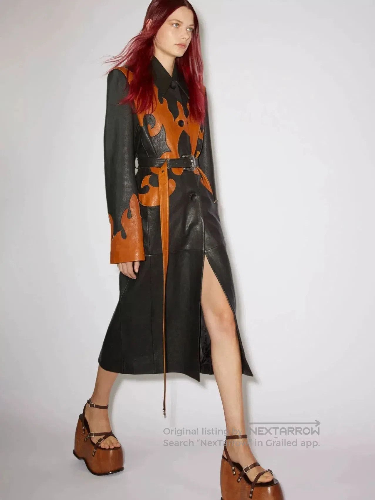 Acne Studios Acne Studios Colorful Leather Coat. Size XS / US 0-2 / IT 36-38 - 1 Thumbnail