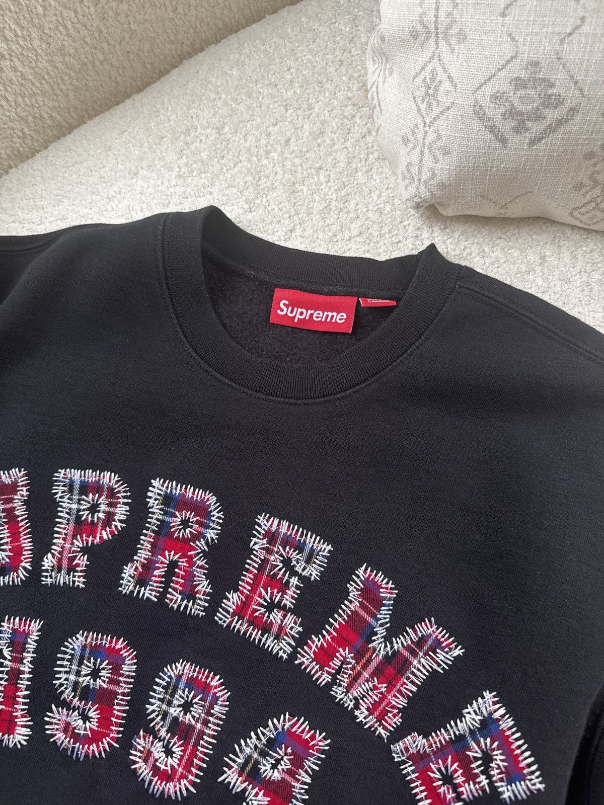 Supreme Supreme Plaid arc crewneck Size US S / EU 44-46 / 1 - 4 Thumbnail