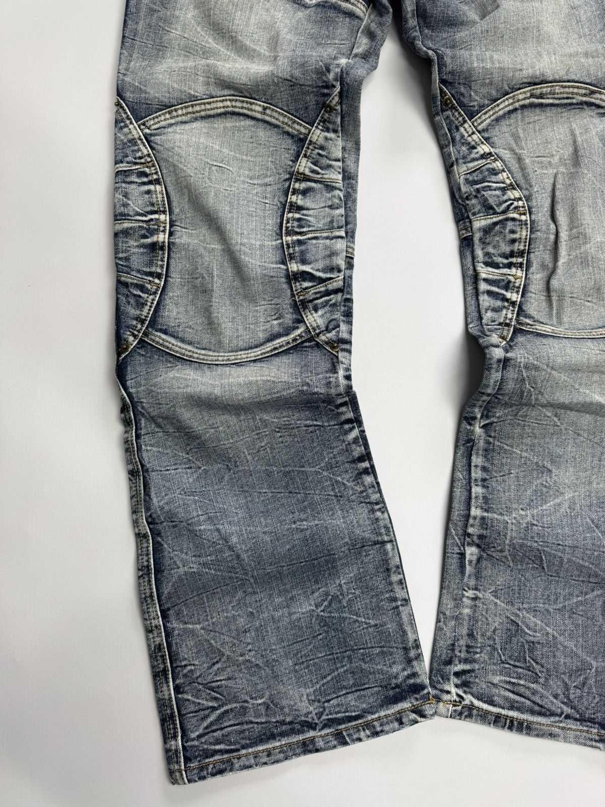 If Six Was Nine Y2K Biker Panel Denim Jeans Distressed Moto Style Archive Size US 32 / EU 48 - 9 Thumbnail