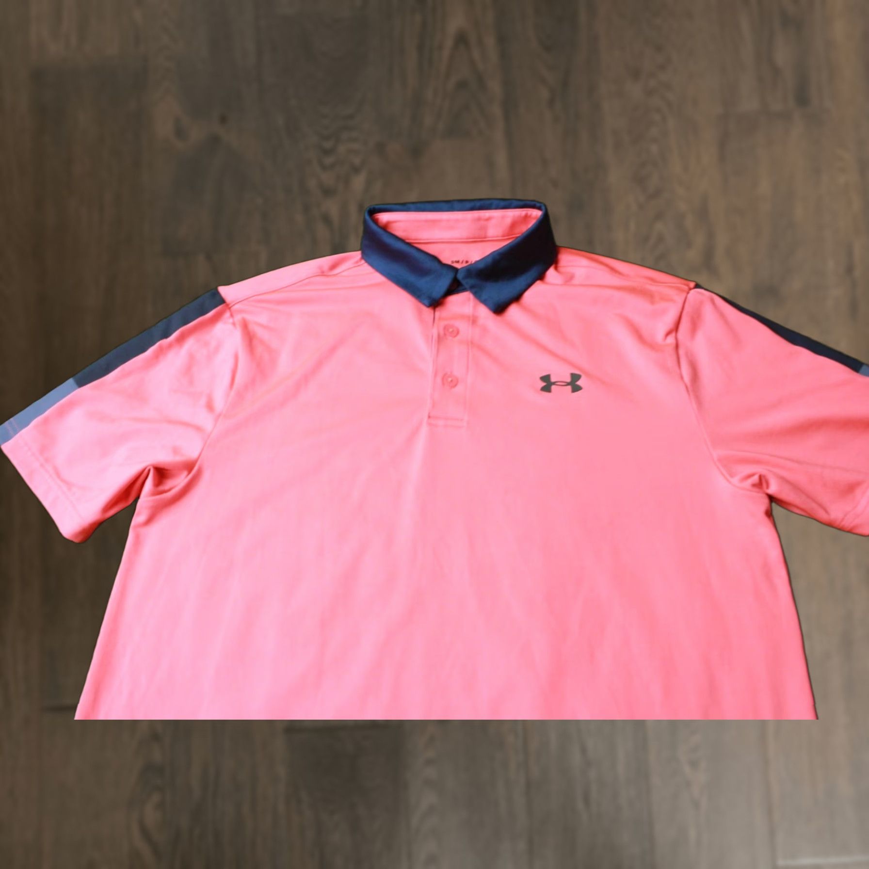 Under Armour Under Armour The Play-Off Polo Shirt Polo Men XS Small Pink Blue Gray 2019 100% Polyester Short Sleeve Classic Sport Shirt Size US S / EU 44-46 / 1 - 1 Thumbnail