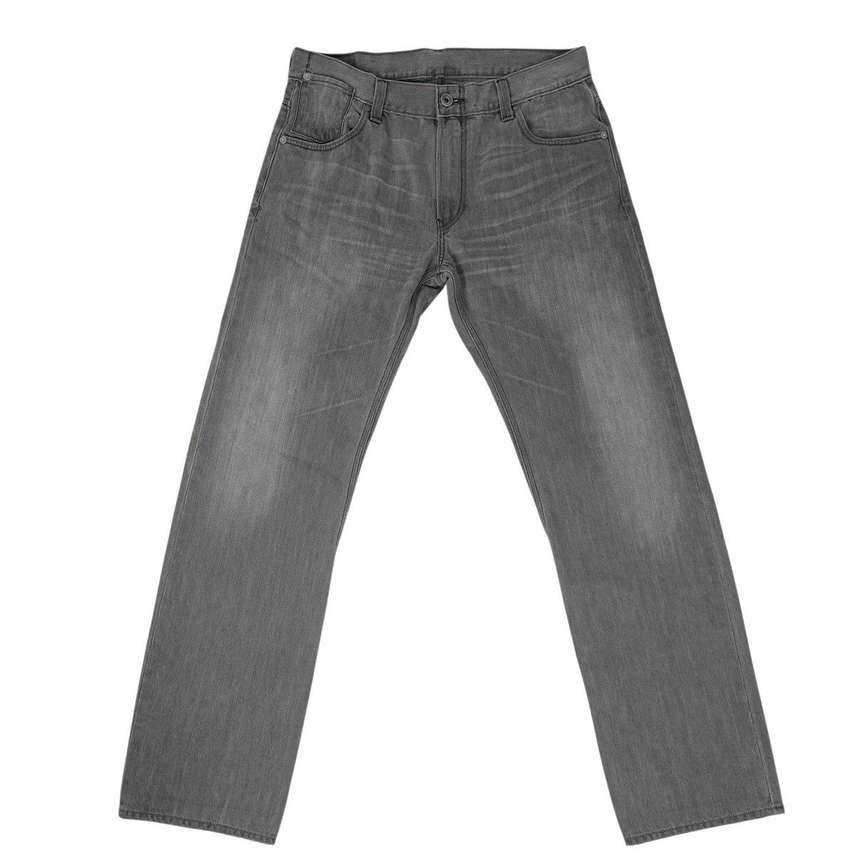Levi's Levi's 514 Slim Straight Jeans Mens 36x34 Gray Wash Red Tab Size US 36 / EU 52 - 4 Thumbnail