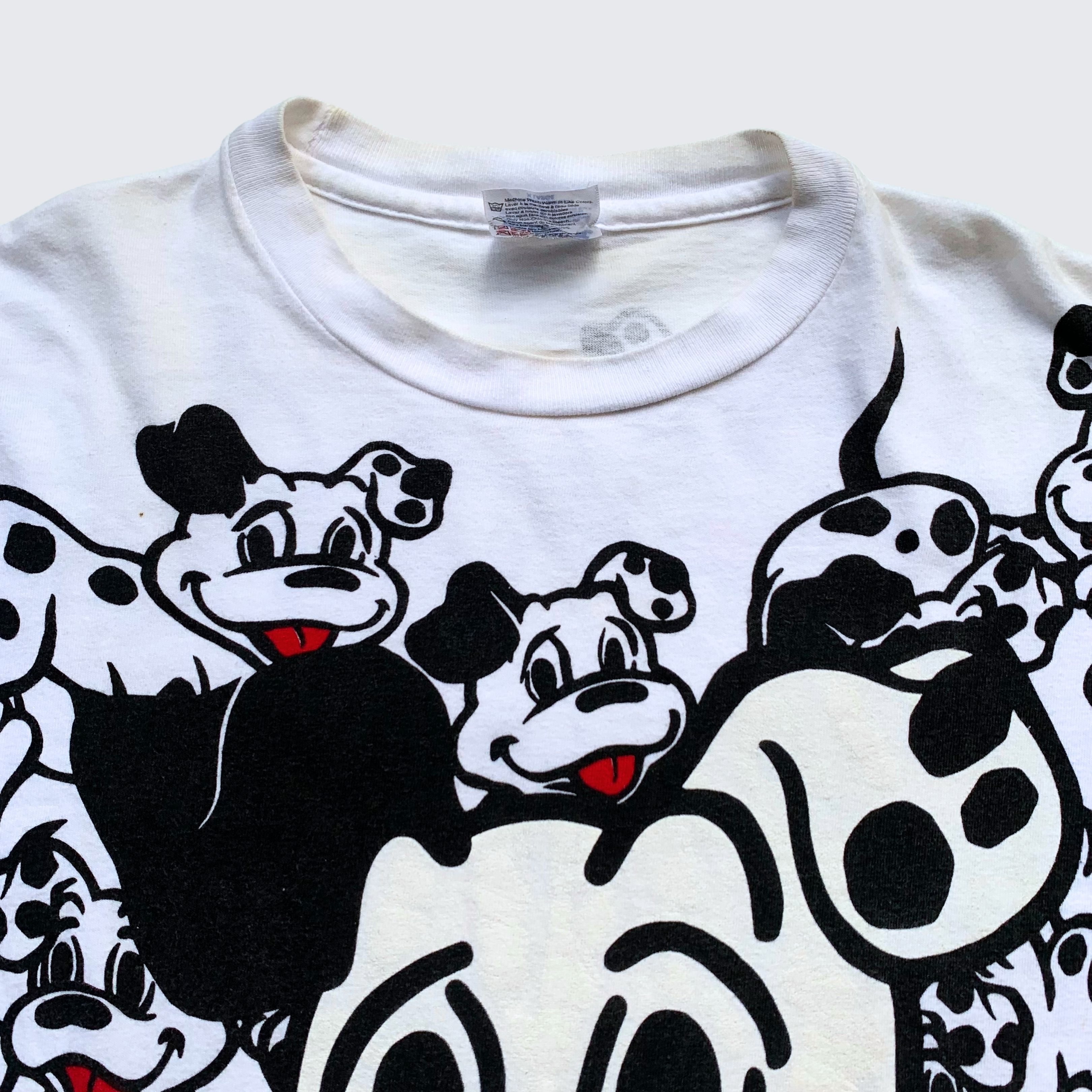 Vintage Vtg Rare 1990s 101 Dalmatian Disney Cartoon AOP Tee Size US XL / EU 56 / 4 - 2 Thumbnail