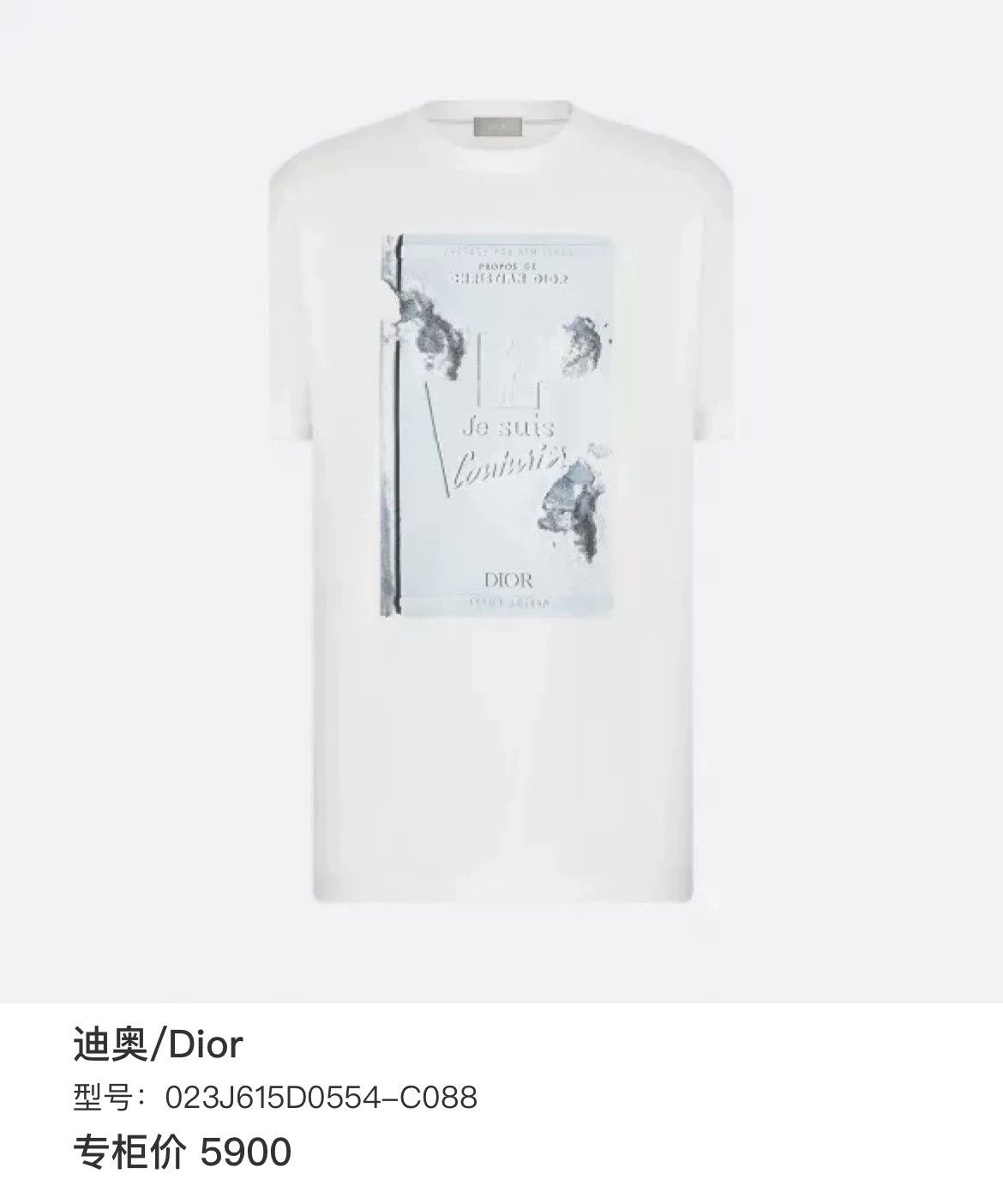 Dior Dior x Daniel Arsham Damaged Crystal T-shirt Size US XXS / EU 40 - 6 Thumbnail