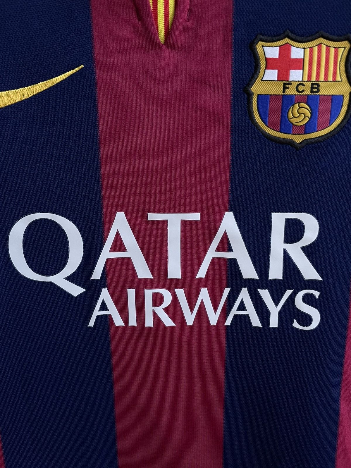 Nike Barcelona 2014 2015 Home Shirt Football Soccer Jersey Nike Size XS / US 0-2 / IT 36-38 - 7 Thumbnail